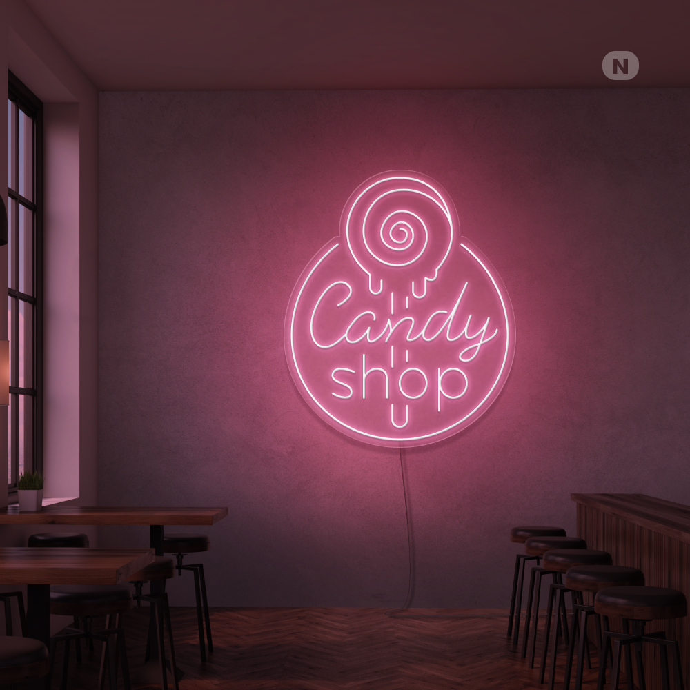 Neon Schild Candy Shop