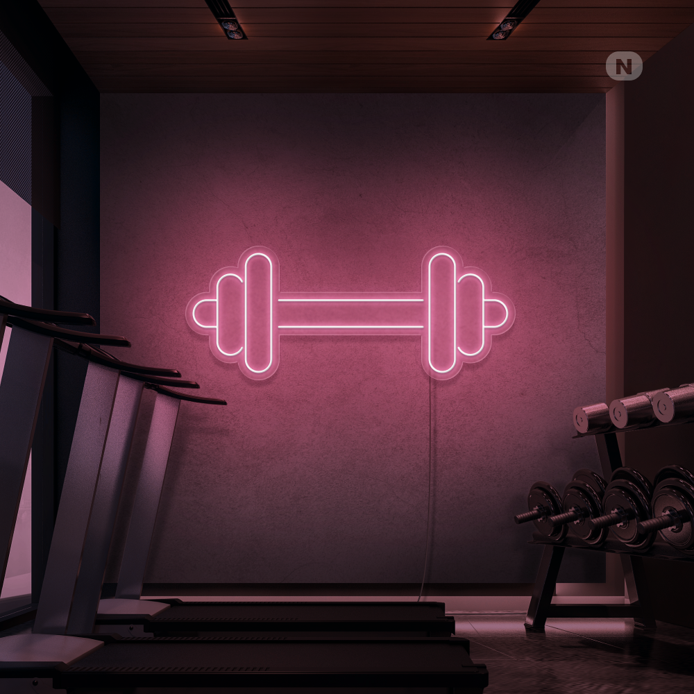 Neon Schild Kurzhantel