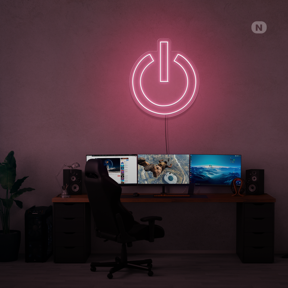 Neon Schild Macht