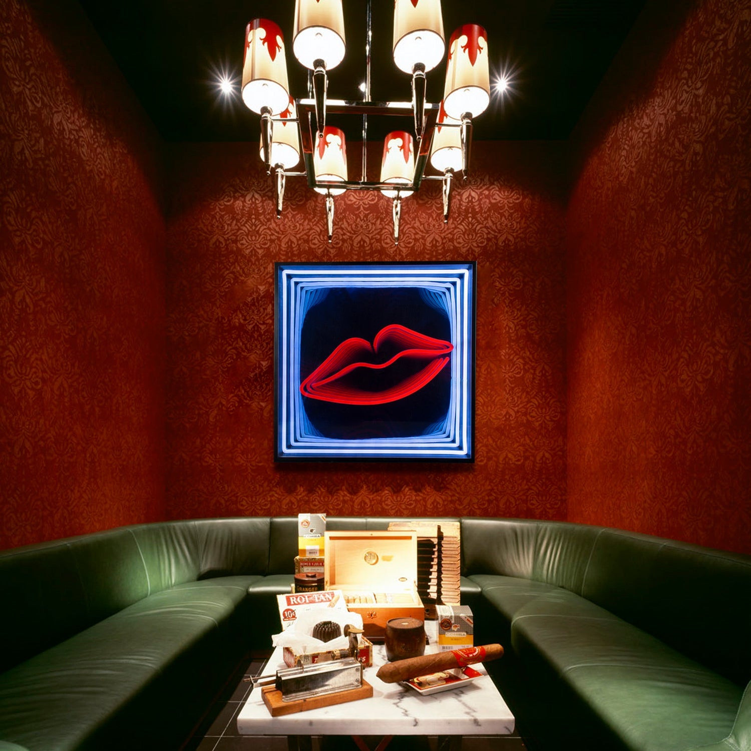 "Lippen" 3D Unendlichkeits LED Neonschrift