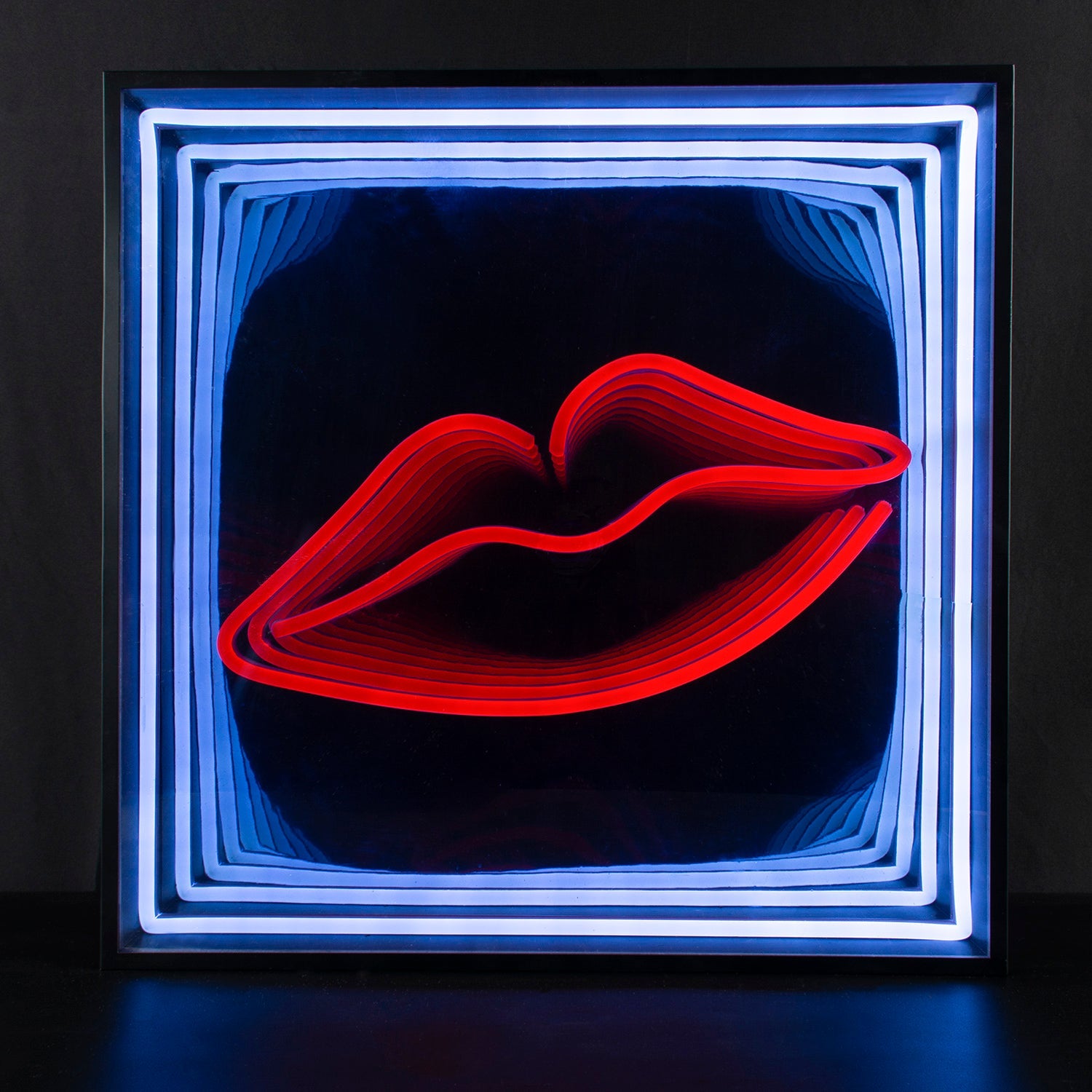 "Lippen" 3D Unendlichkeits LED Neonschrift
