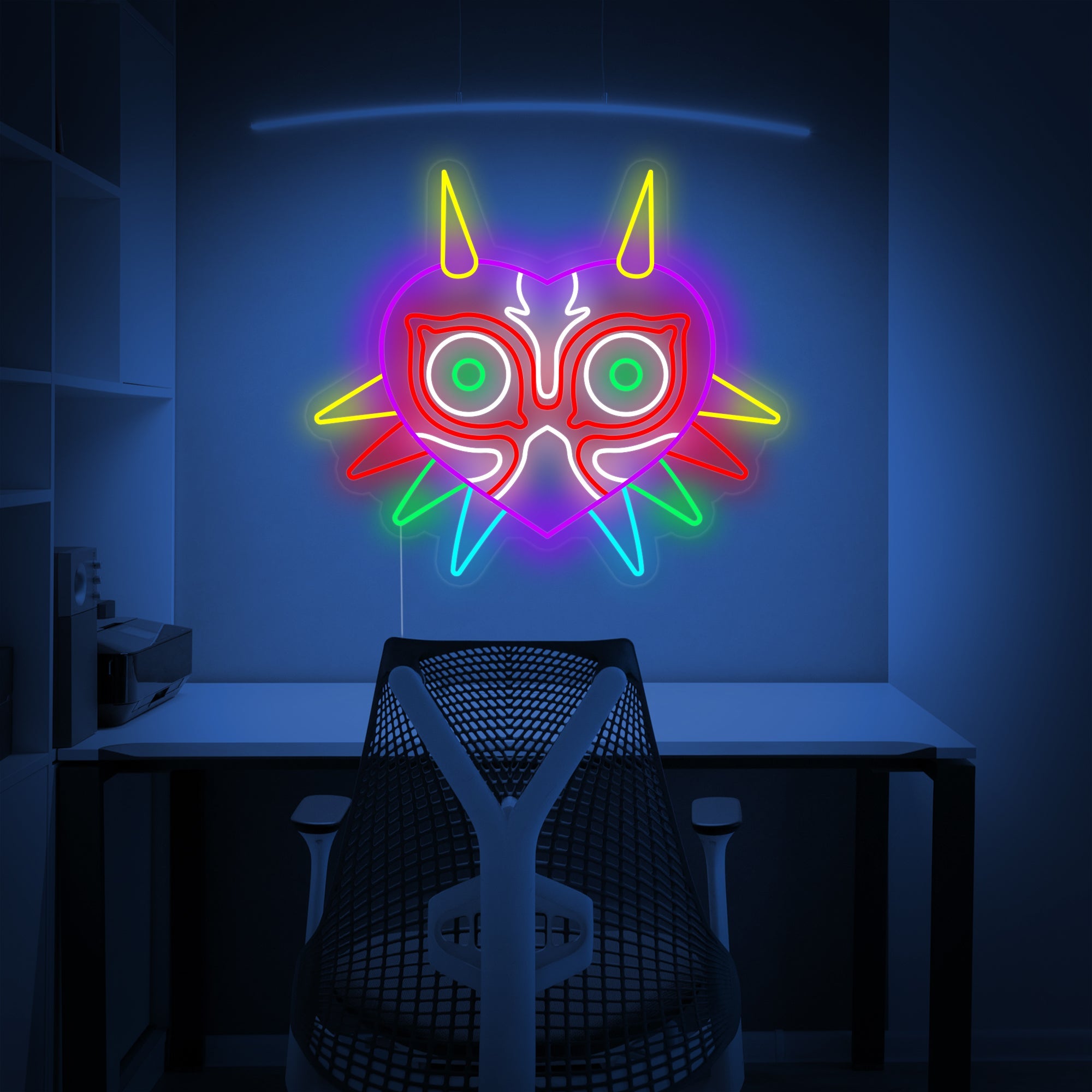 "Majoras Maske" Neonschrift