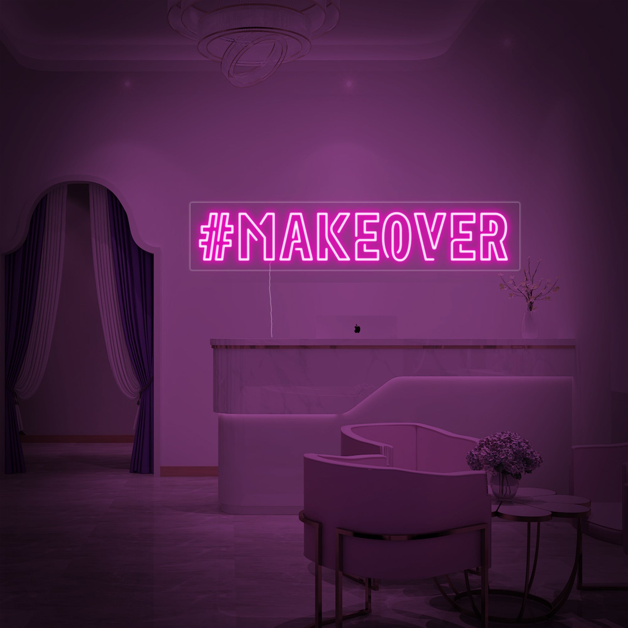 "Makeover" Neonschrift