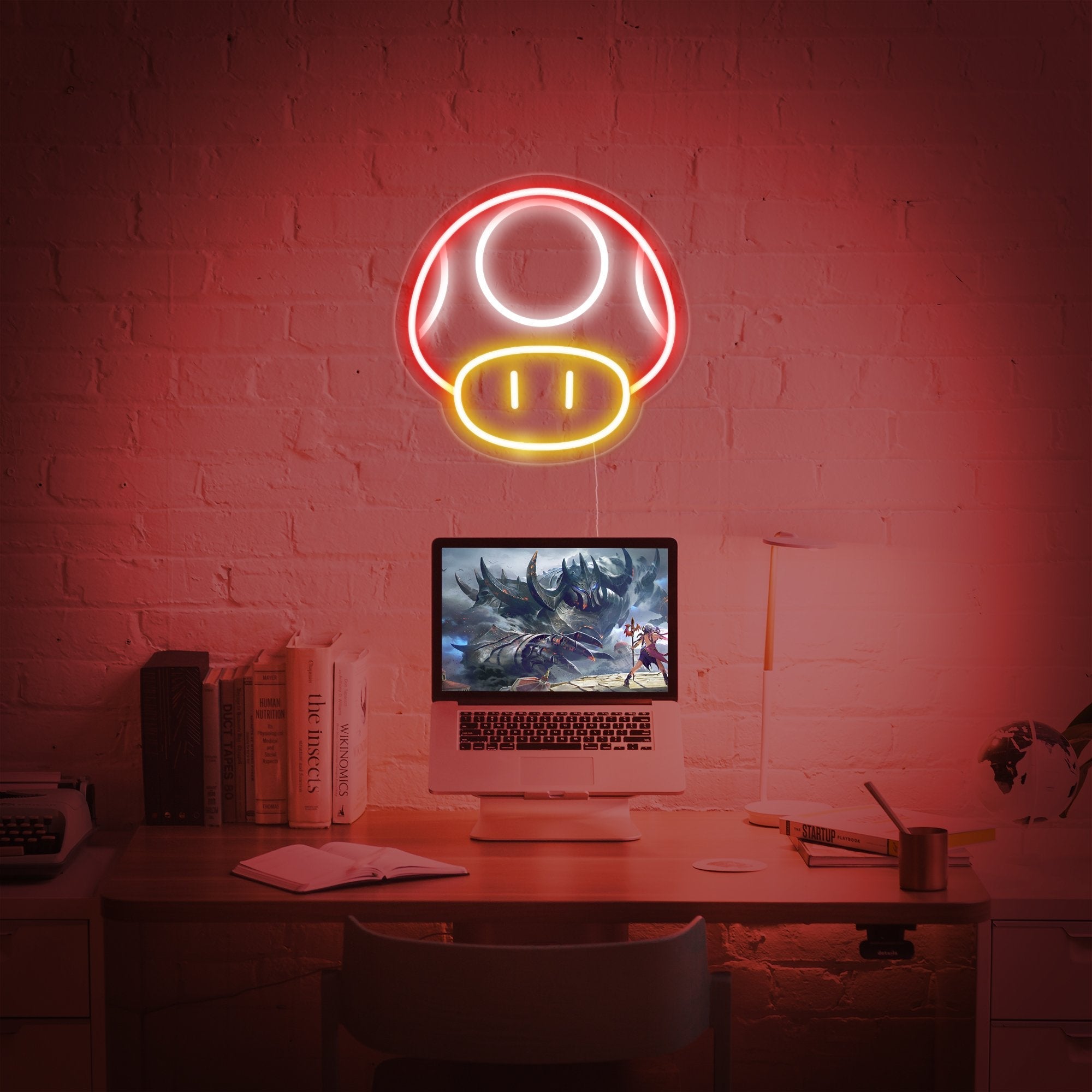 "Mushroom, Zimmerdekoration" Neonschrift