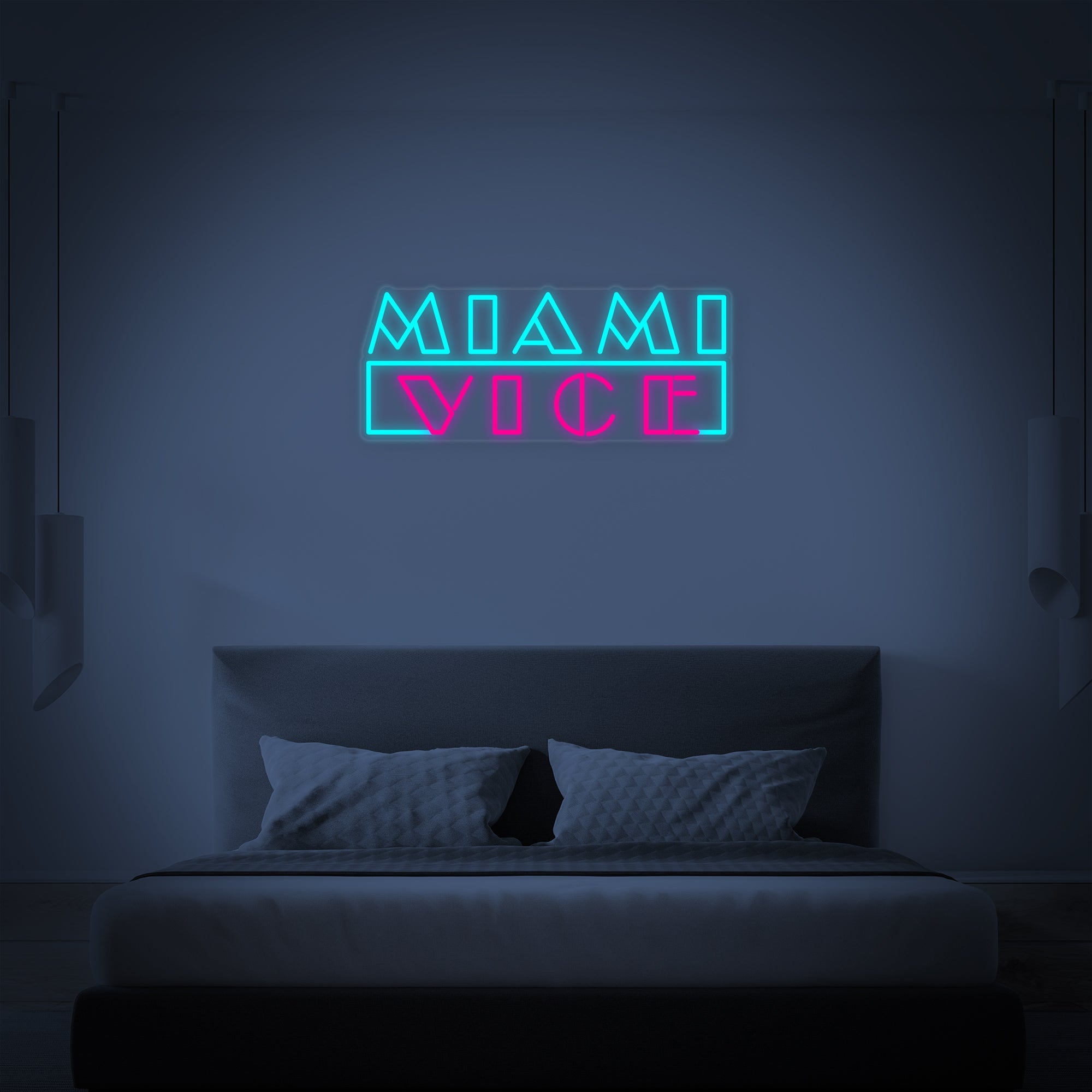 "Miami Vice" Neonschrift
