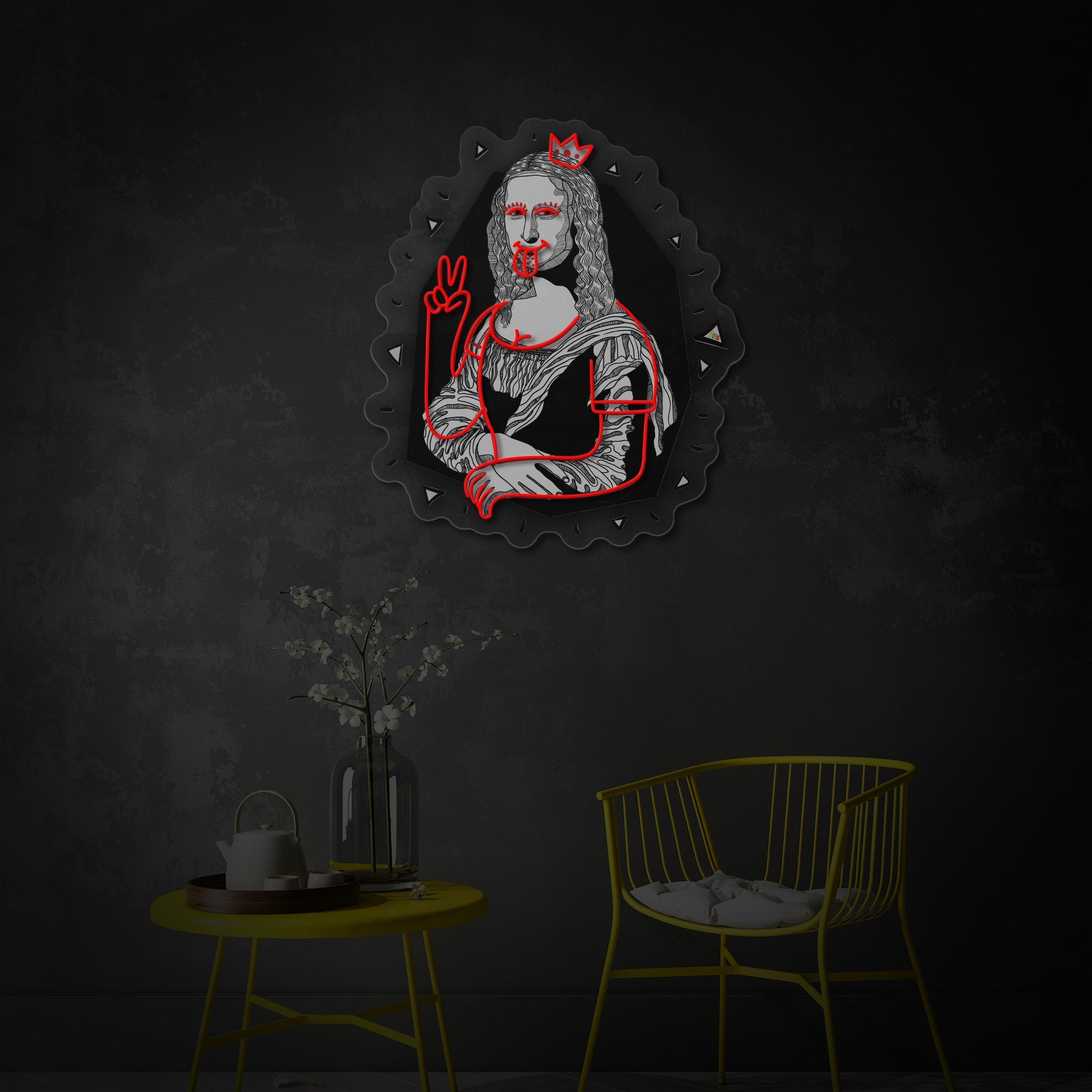 "Mona Art" UV-bedruckt LED-Neonschild