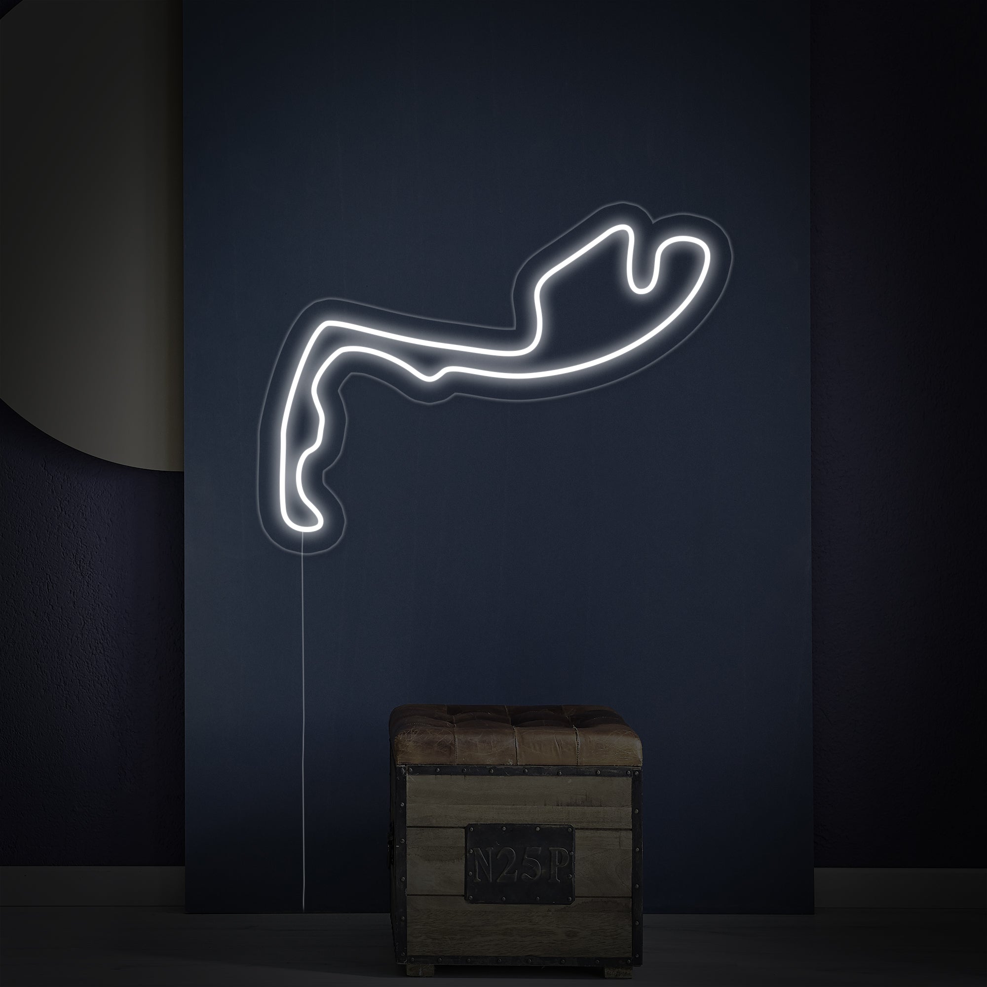 "Monaco F1 Strecke" Neonschrift