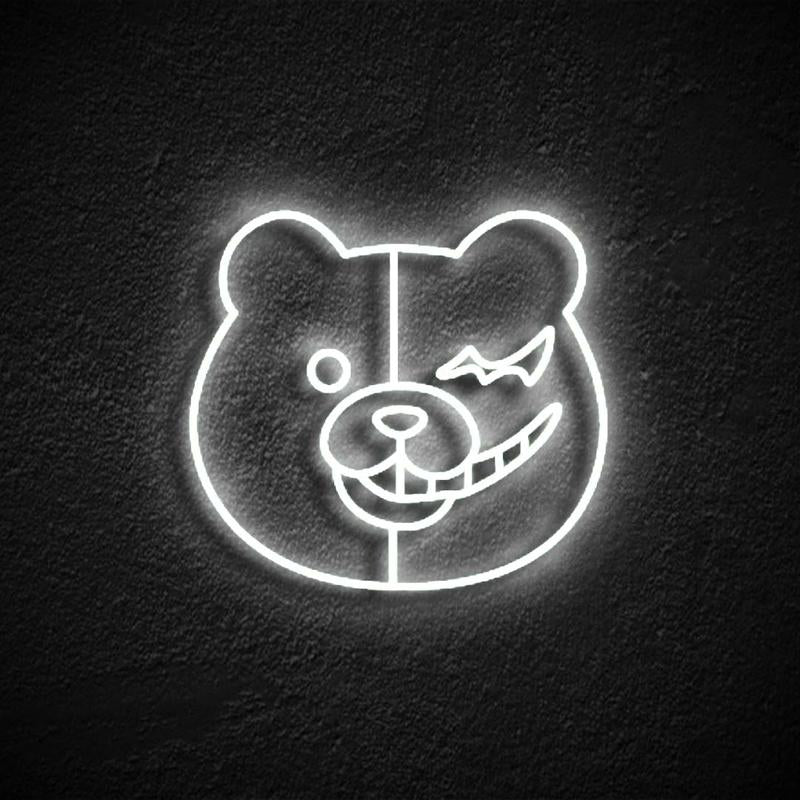 "Monokuma" Neonschrift