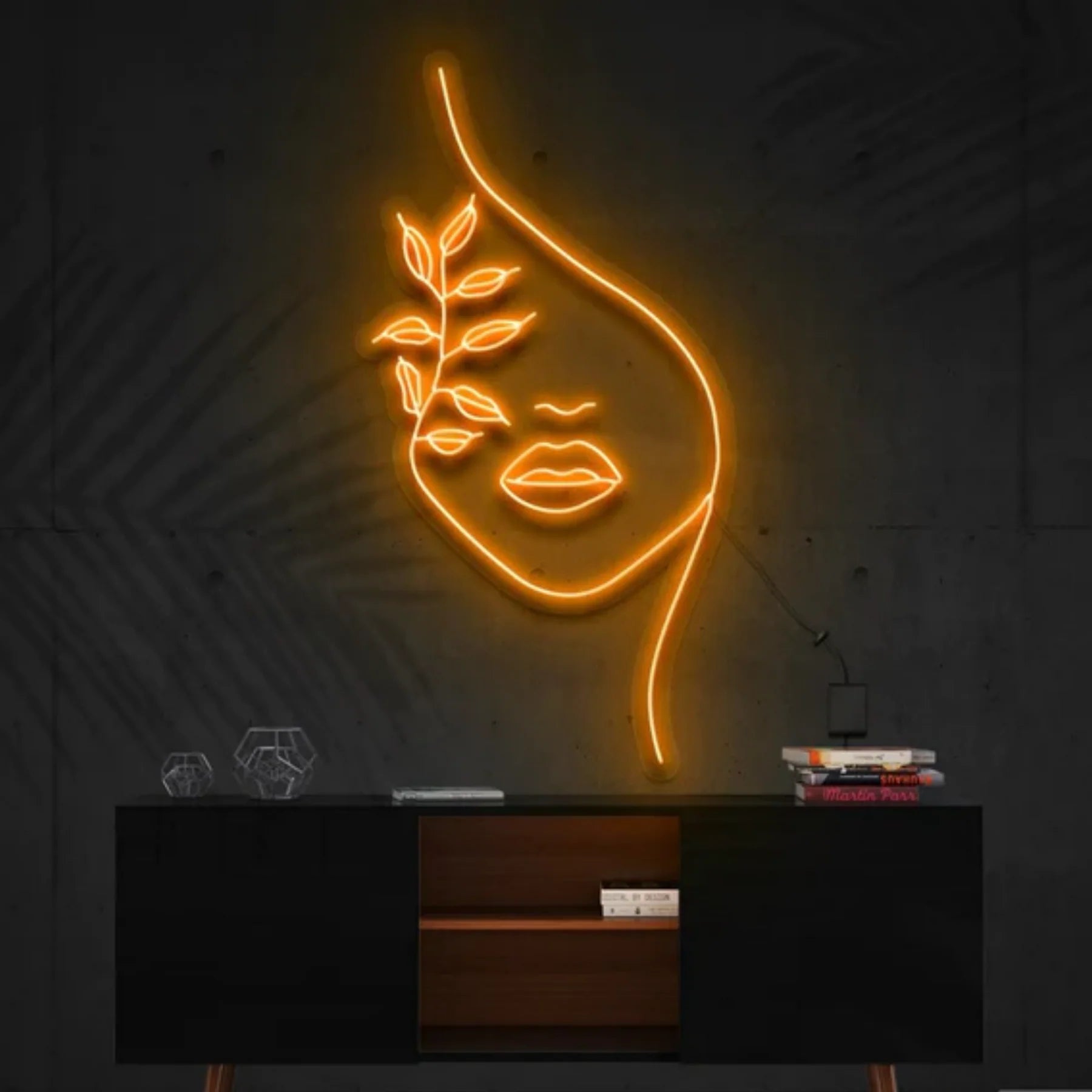 Natur Neon Kunstwerk