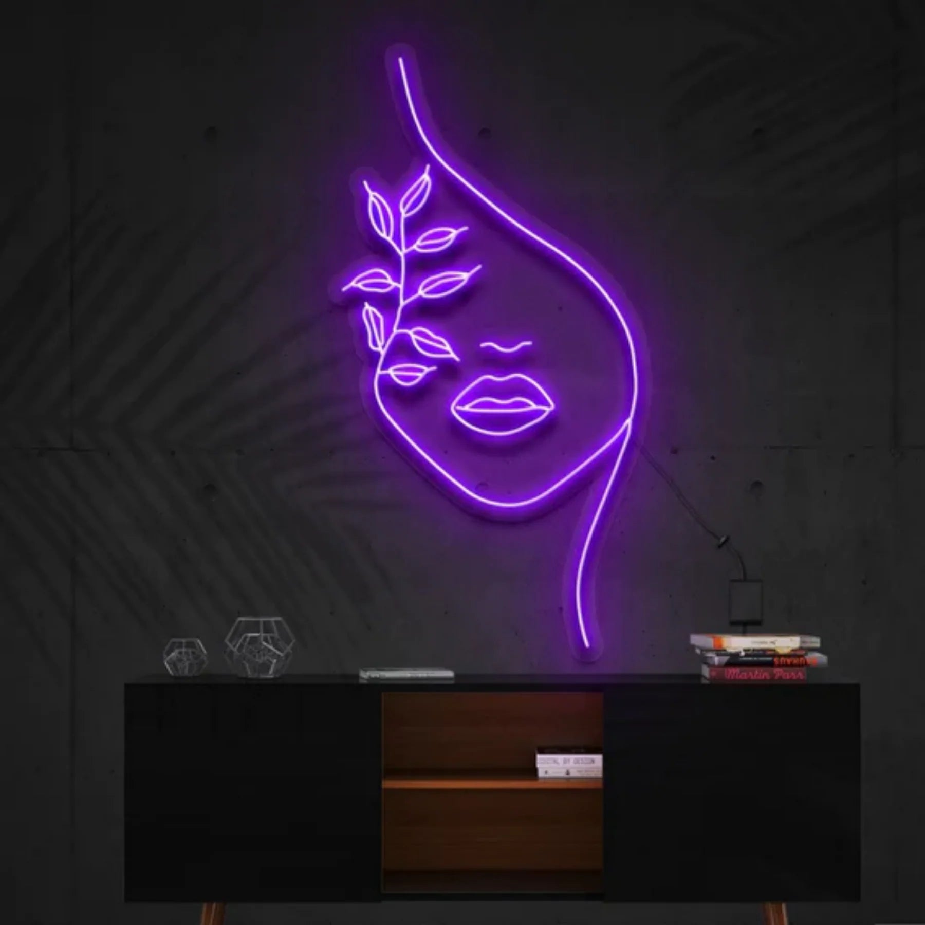 Natur Neon Kunstwerk