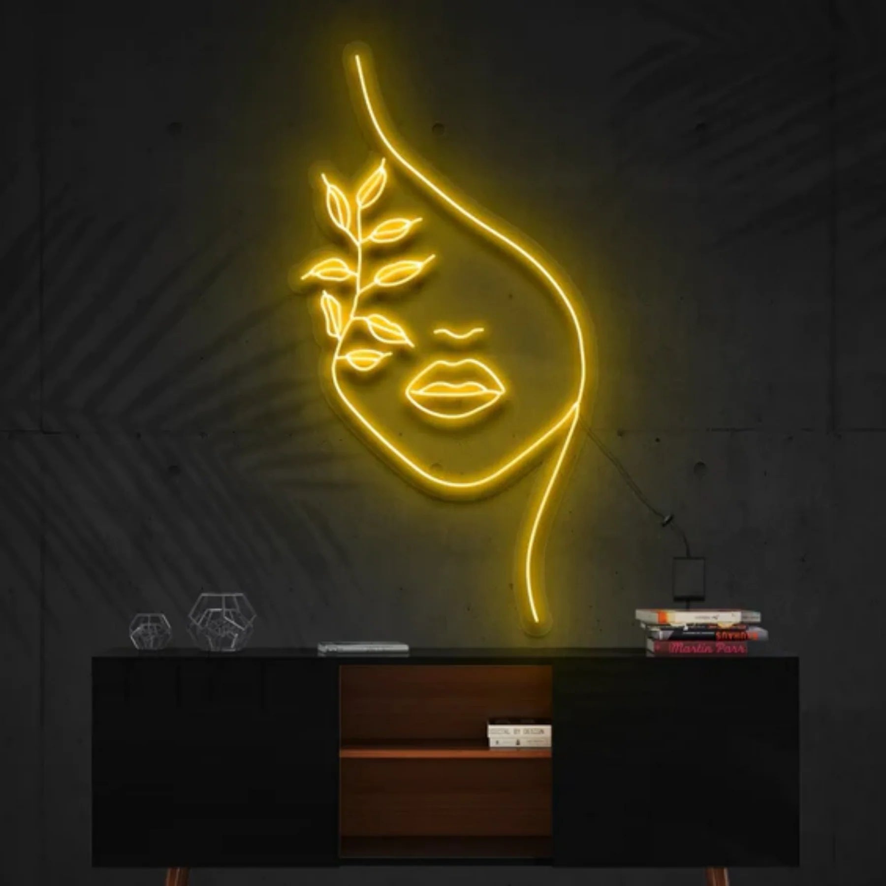 Natur Neon Kunstwerk