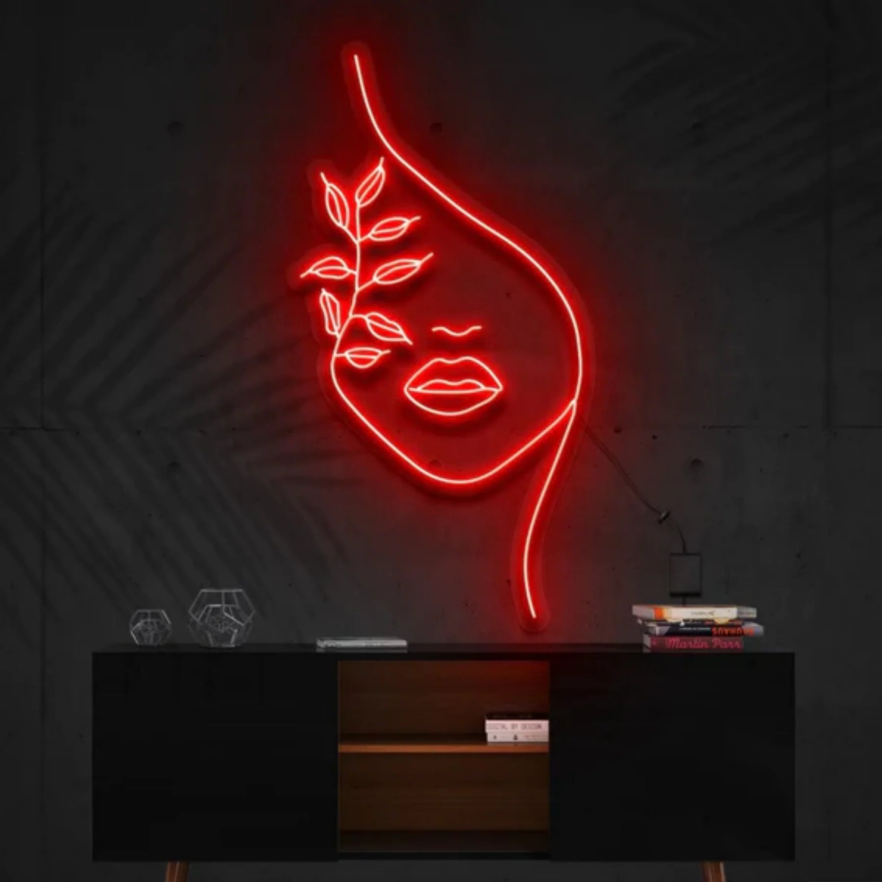Natur Neon Kunstwerk