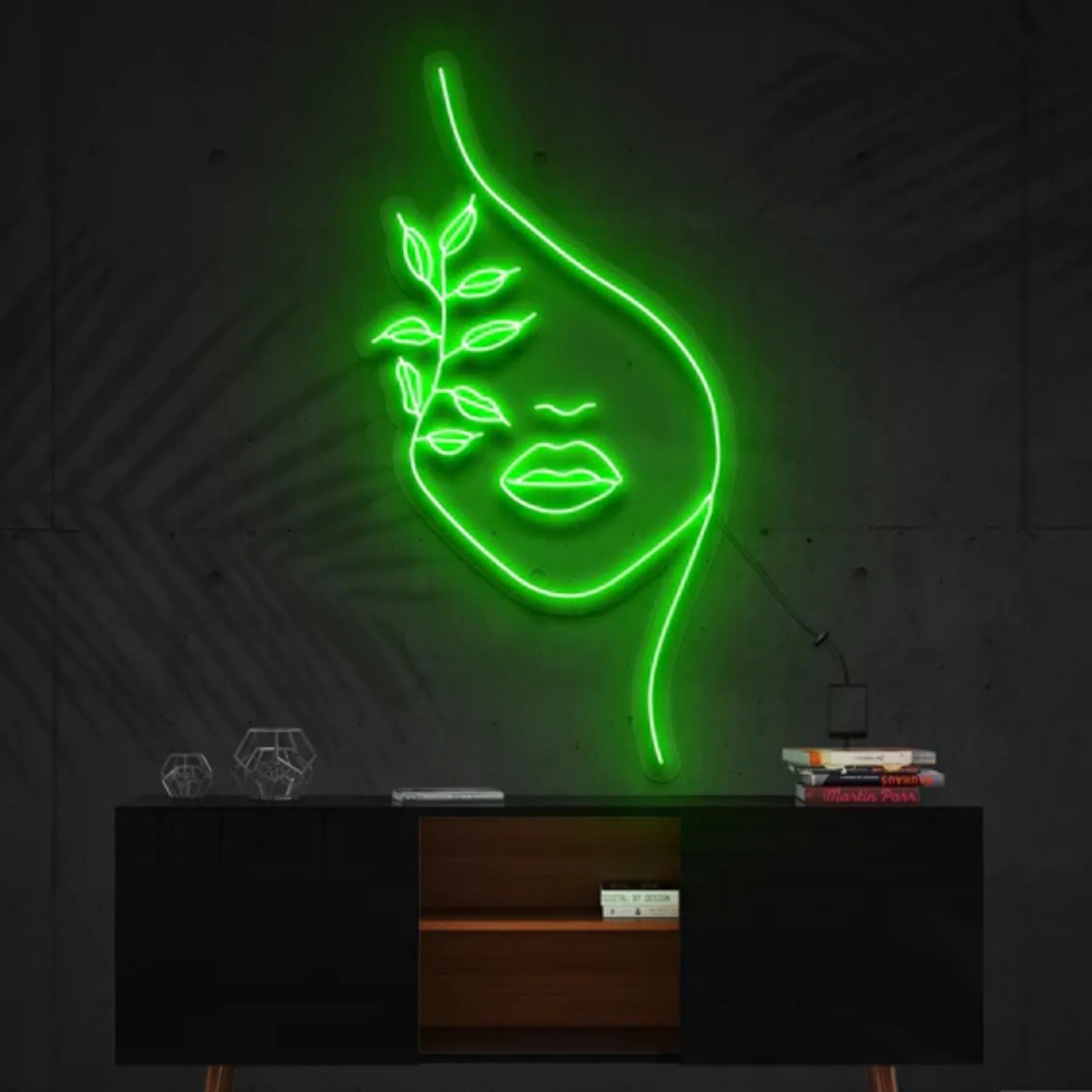Natur Neon Kunstwerk