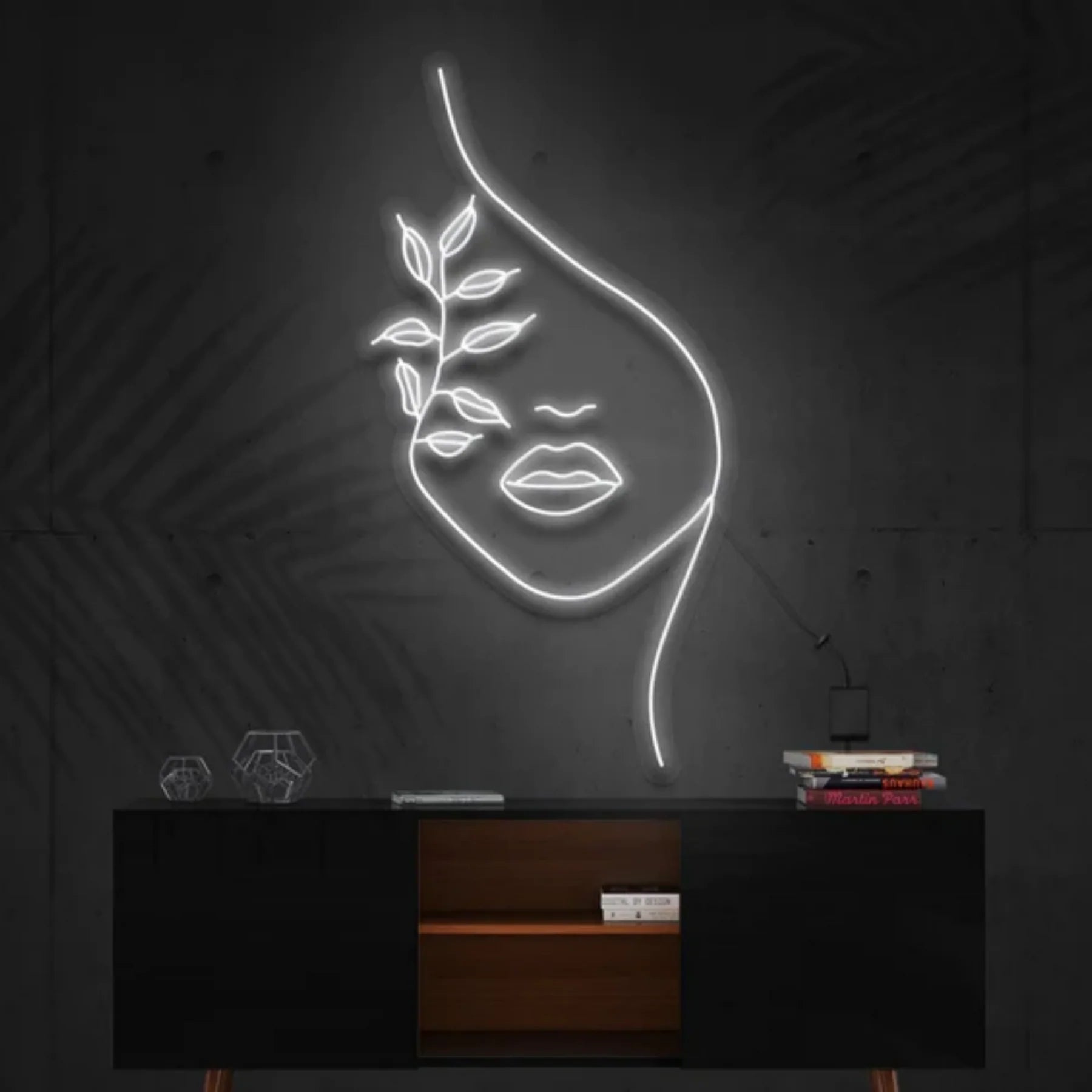 Natur Neon Kunstwerk