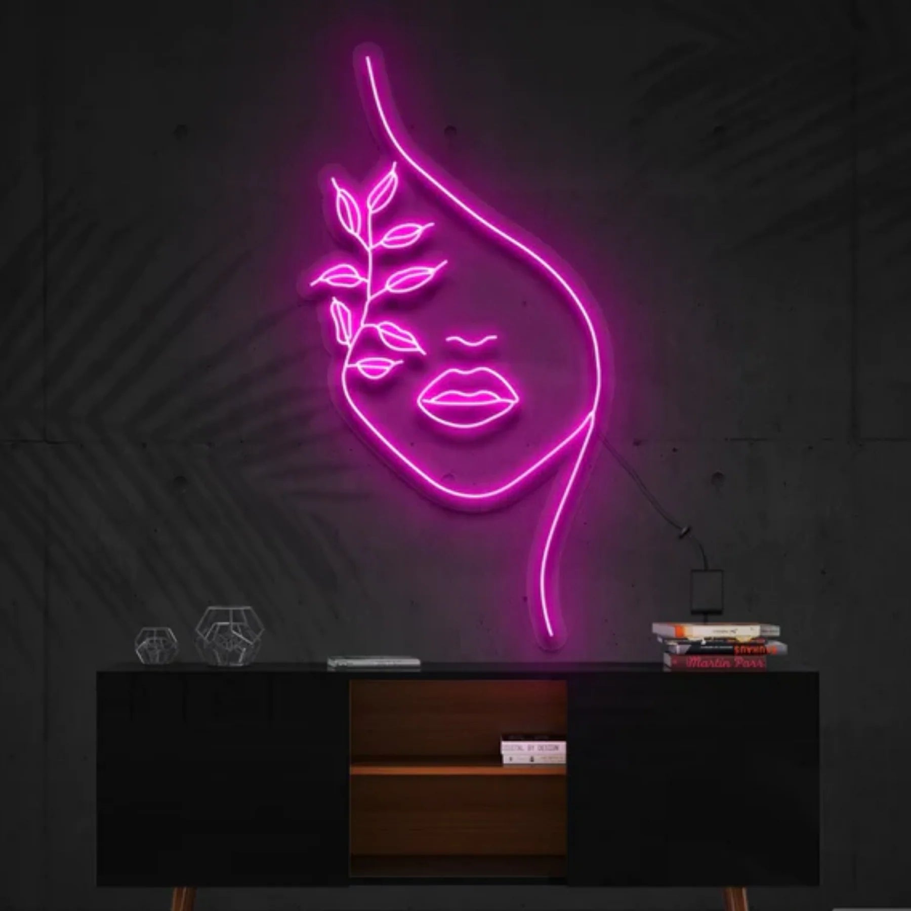 Natur Neon Kunstwerk