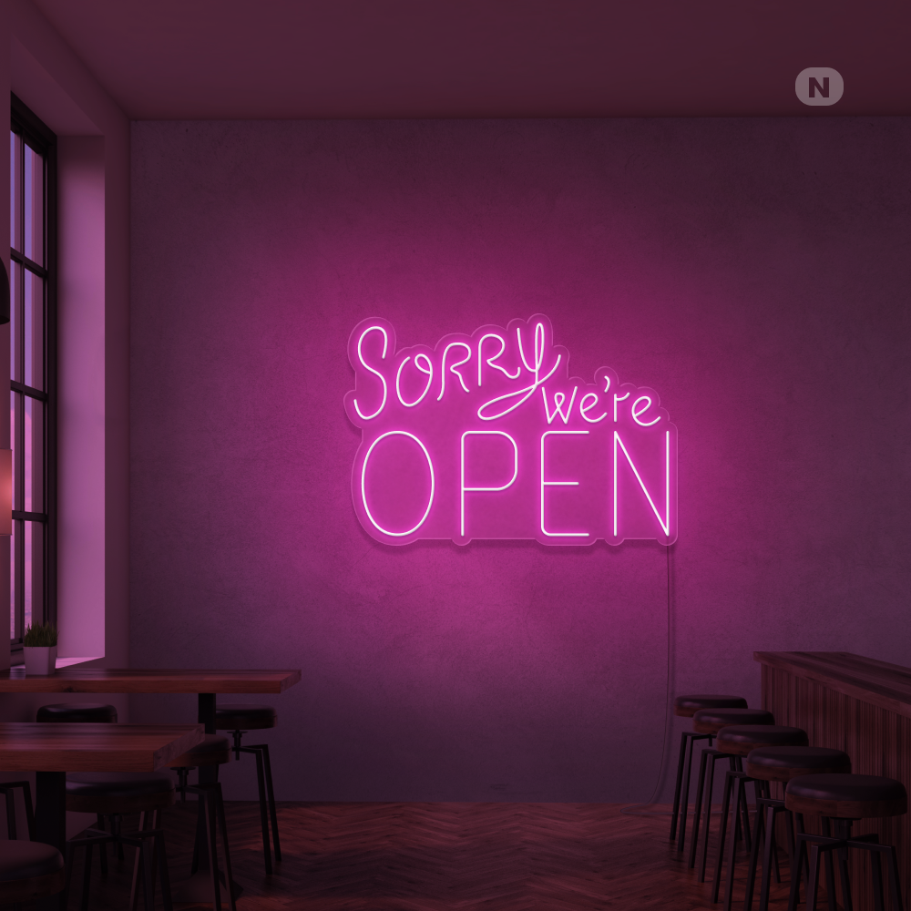 Neon Schild Open