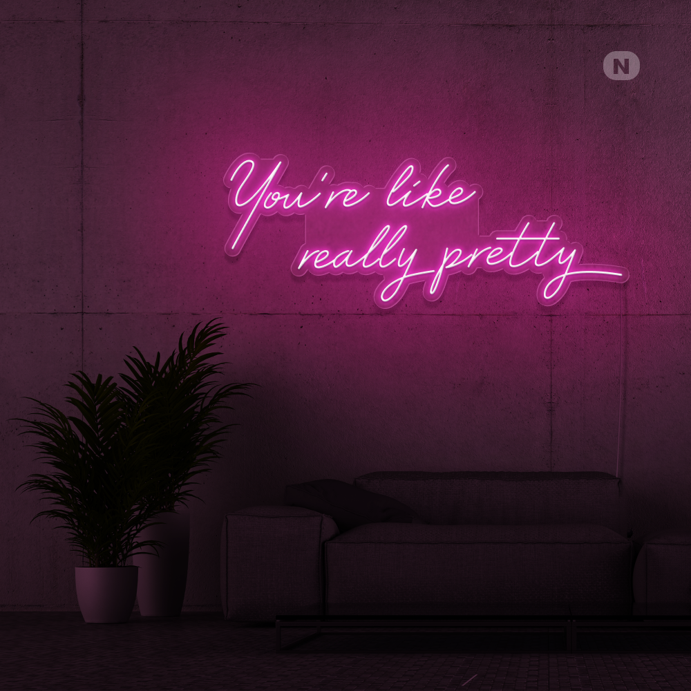 Neon Schild Life Quote