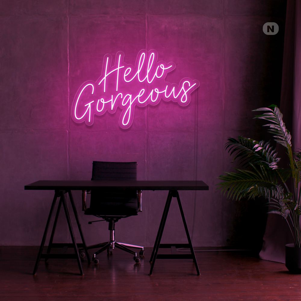 Neon Schild Hello Gorgeous