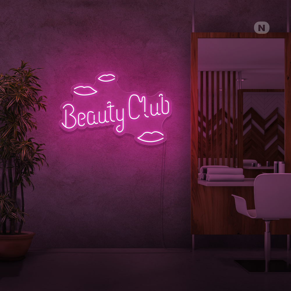 Neon Schild Beauty Club