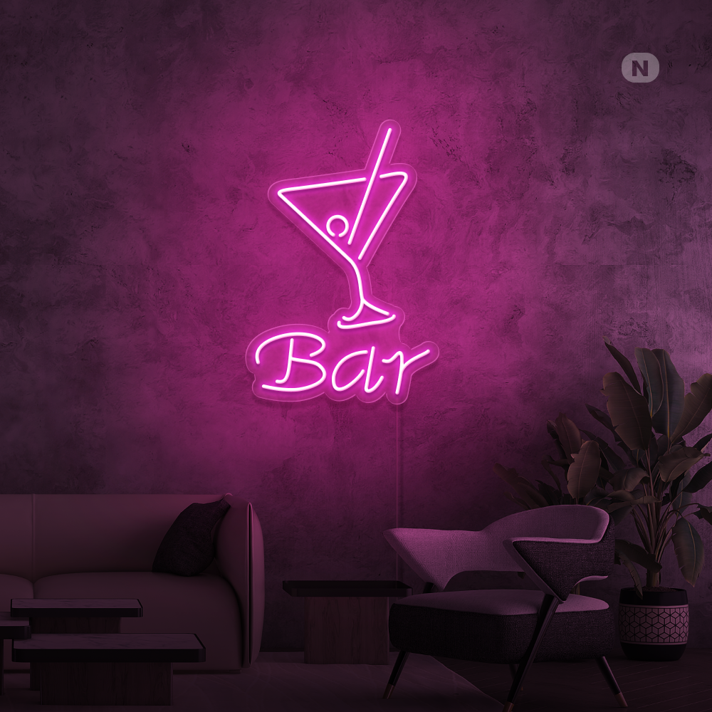 Neon Schild Cocktail Bar