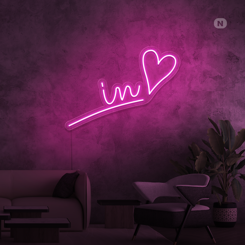 Neon Schild Verliebt