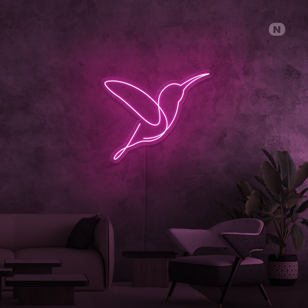 Neon Schild Künstlerischer Vogel