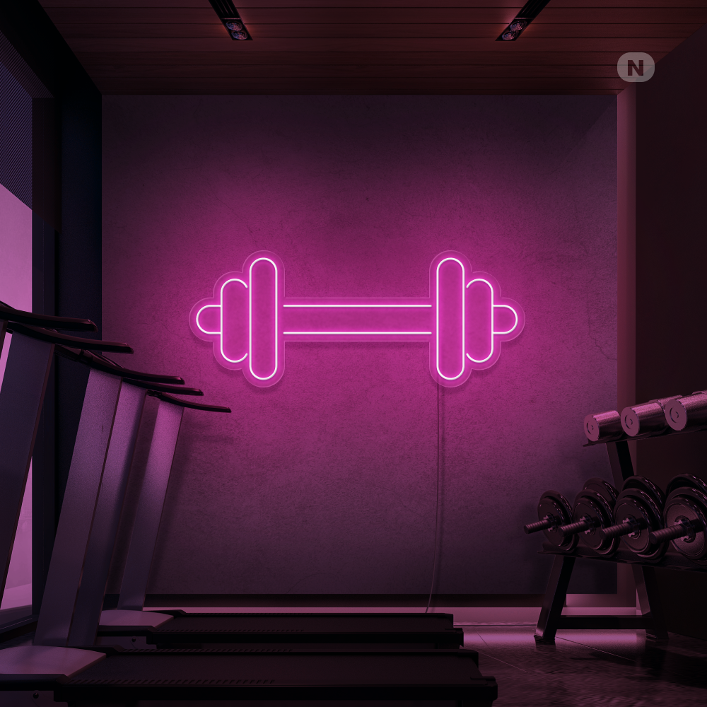 Neon Schild Kurzhantel