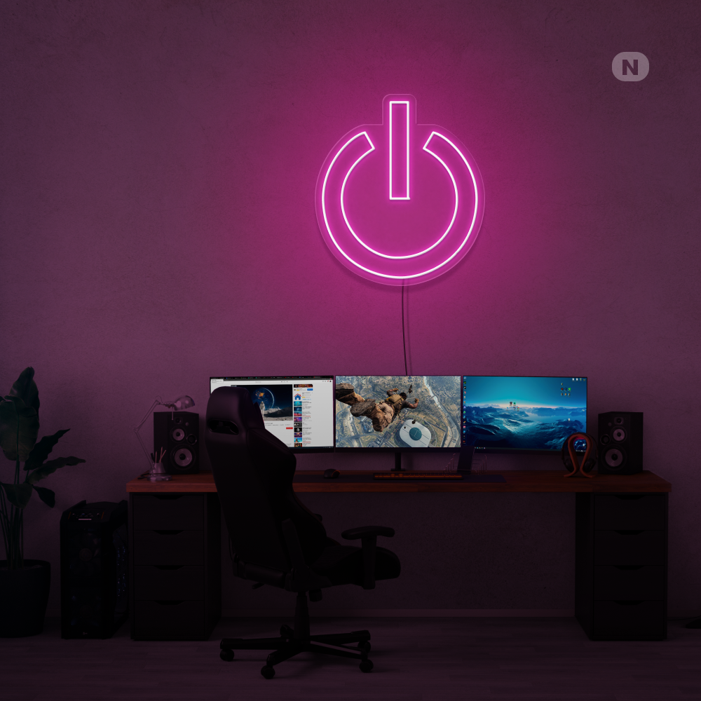 Neon Schild Macht