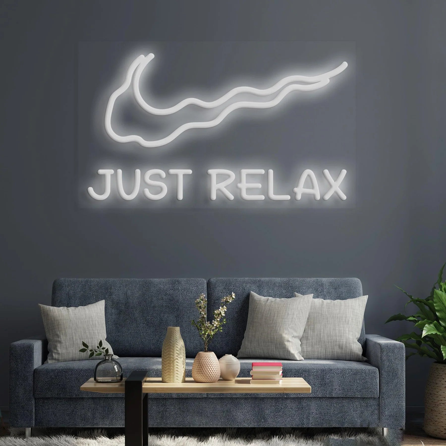 Neonschild „Just Relax“ – Ihre leuchtende Einladung zur Entspannung