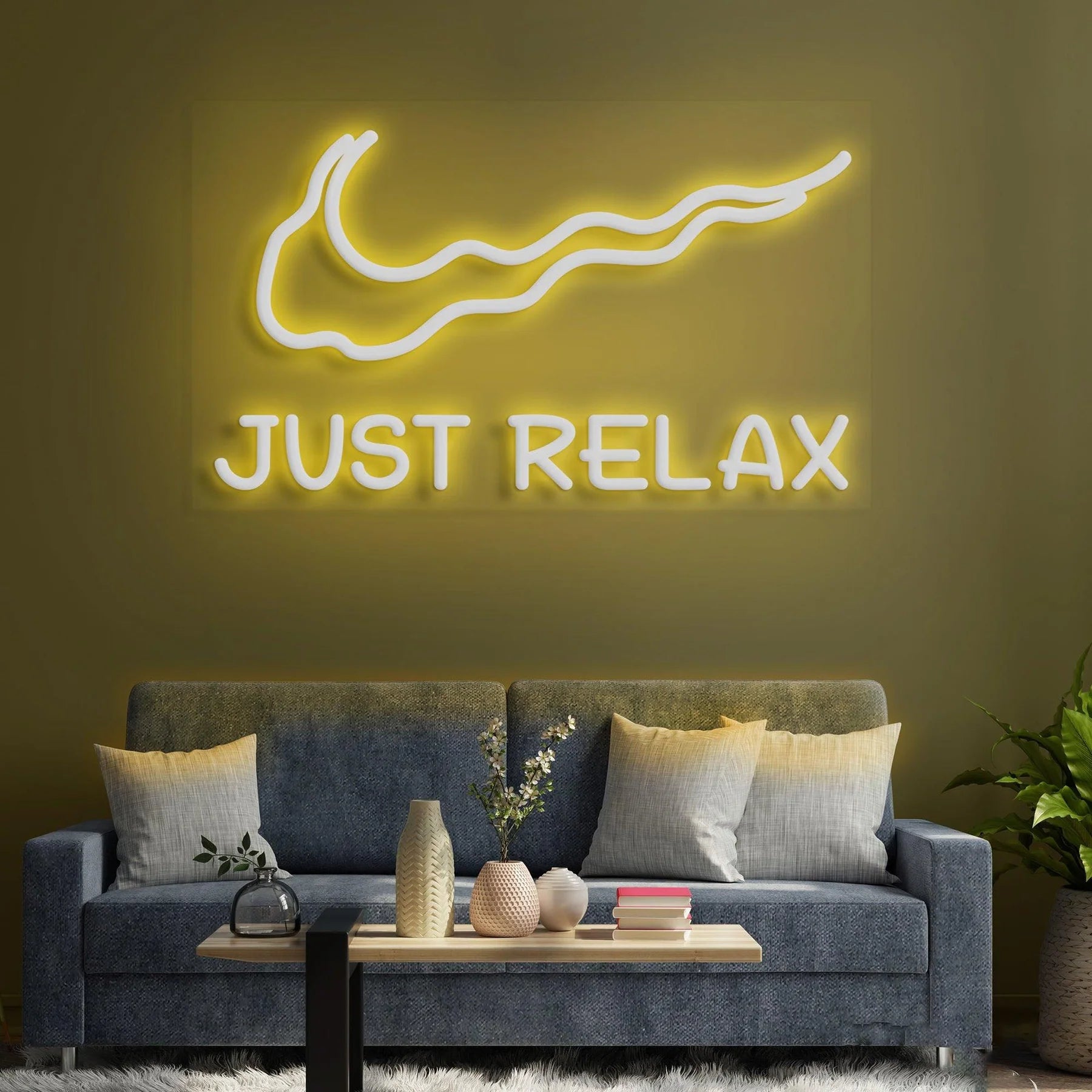 Neonschild „Just Relax“ – Ihre leuchtende Einladung zur Entspannung