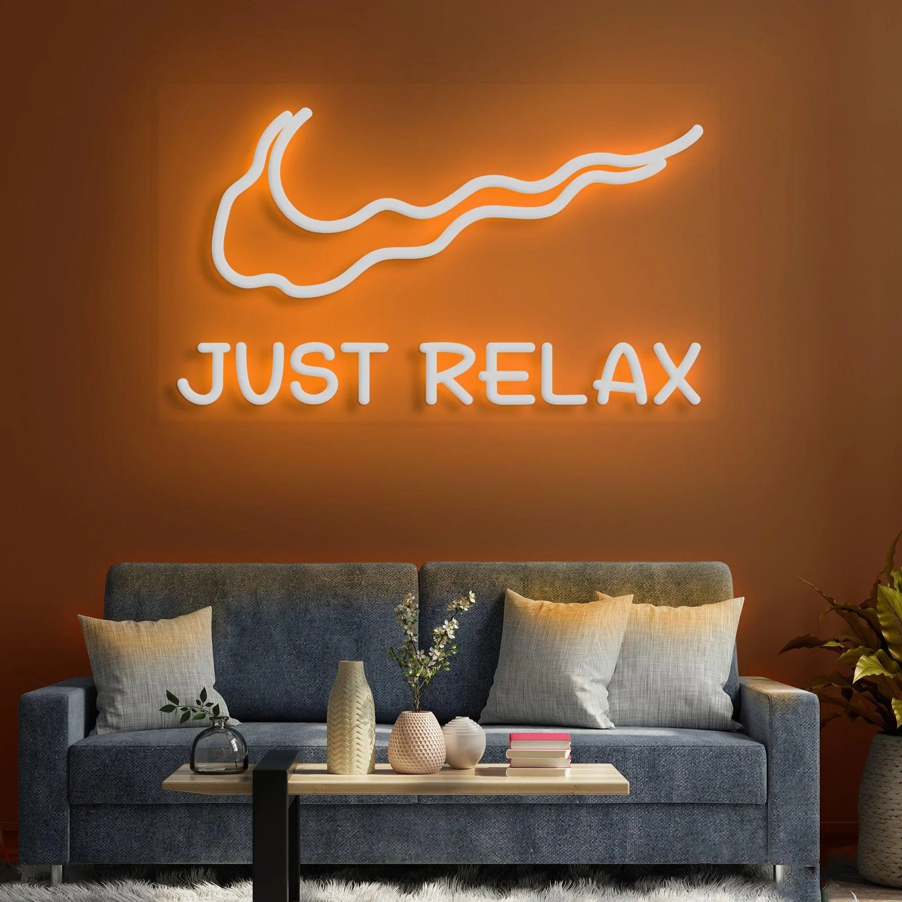 Neonschild „Just Relax“ – Ihre leuchtende Einladung zur Entspannung