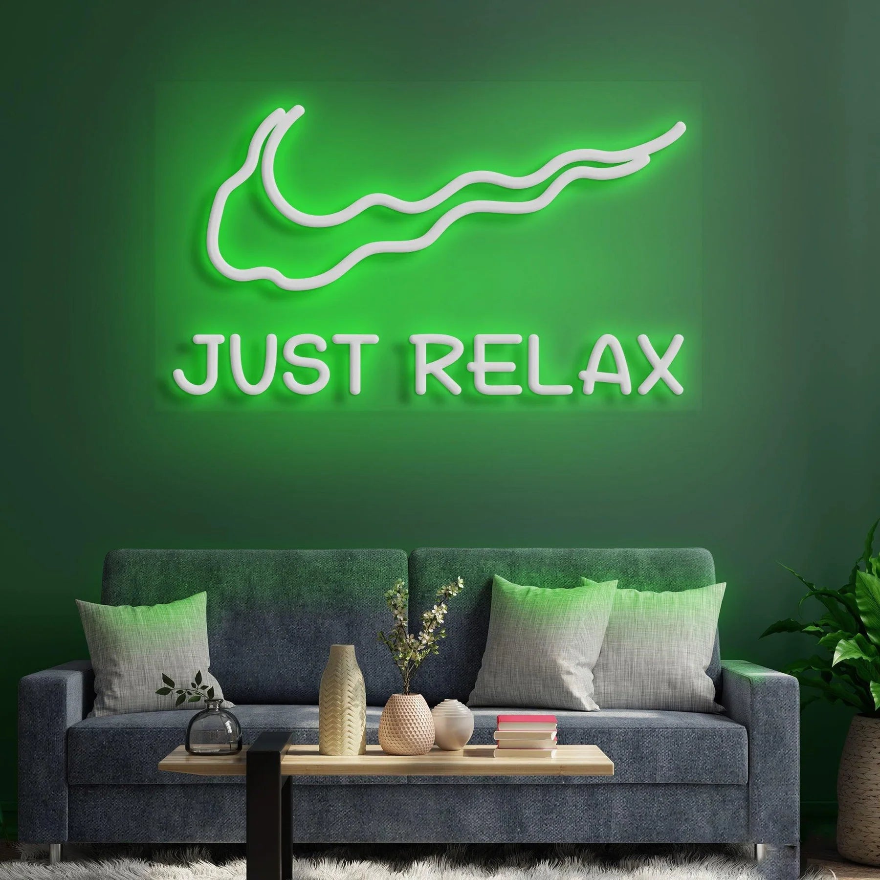 Neonschild „Just Relax“ – Ihre leuchtende Einladung zur Entspannung