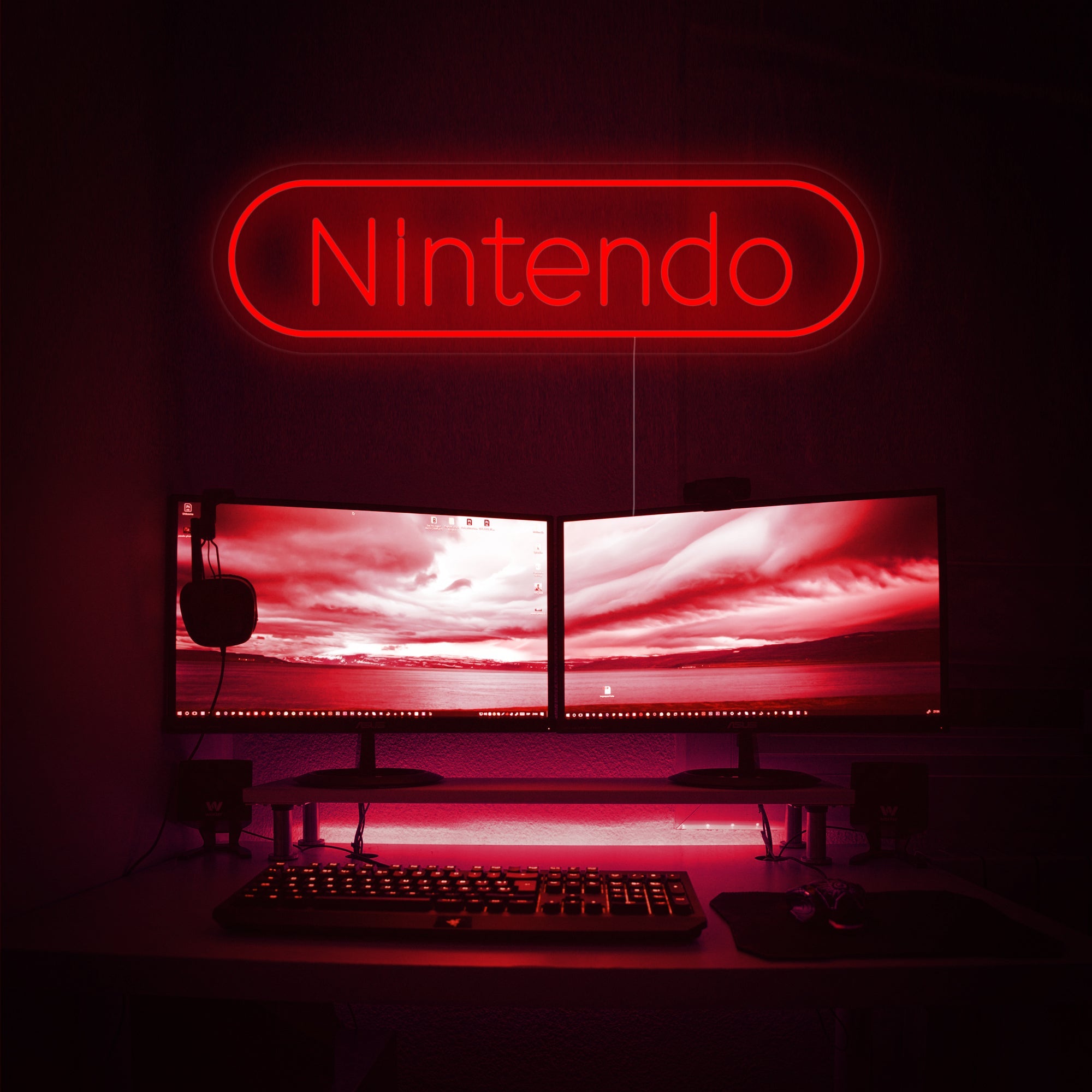 "NTD Spielzimmer Dekoration" Neonschrift