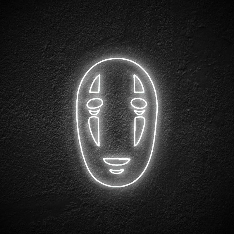 "Gesichtsloses Anime" Neonschrift