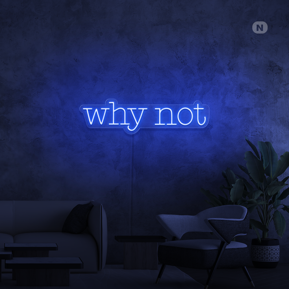 Neon Schild Why Not
