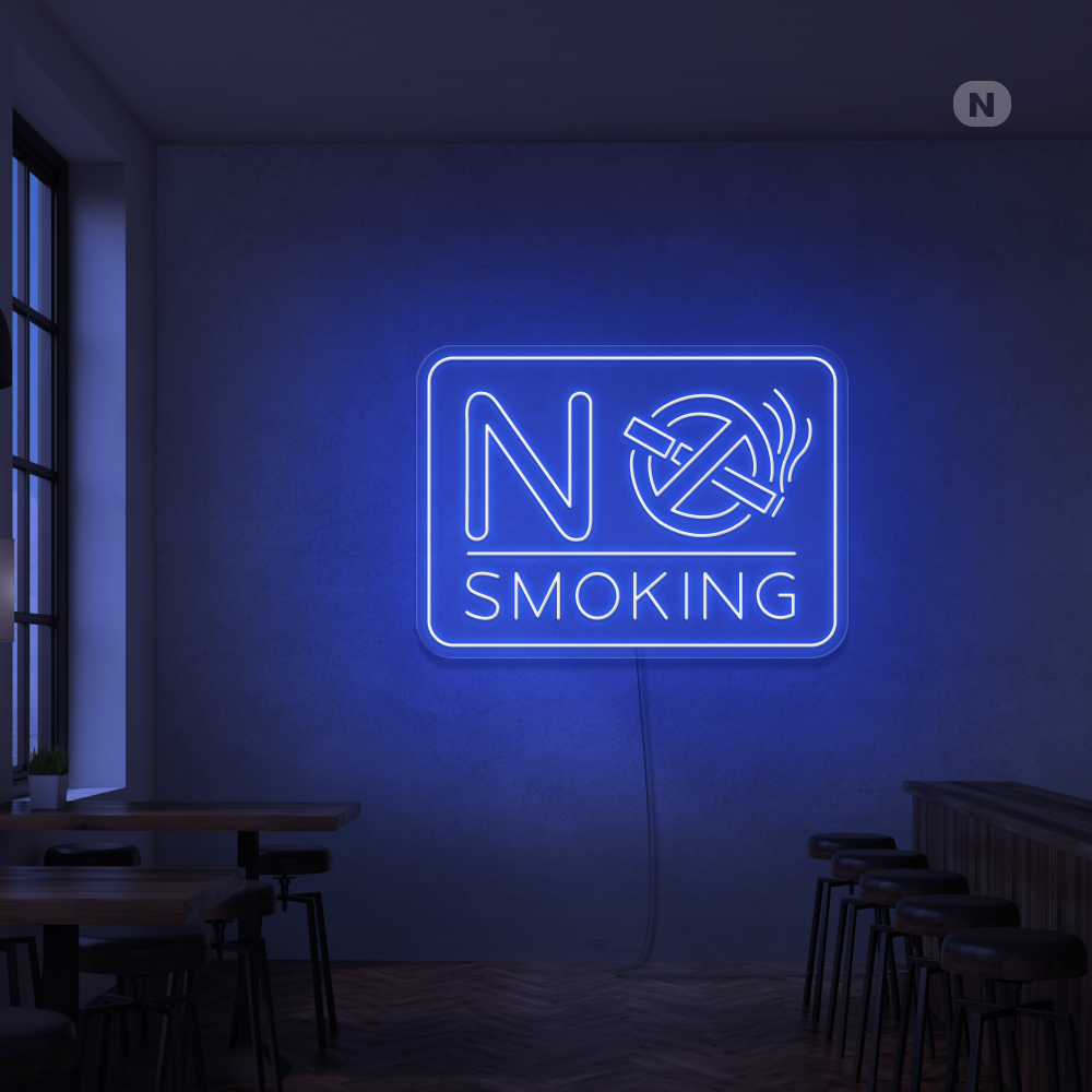 Neon Schild No Smoking