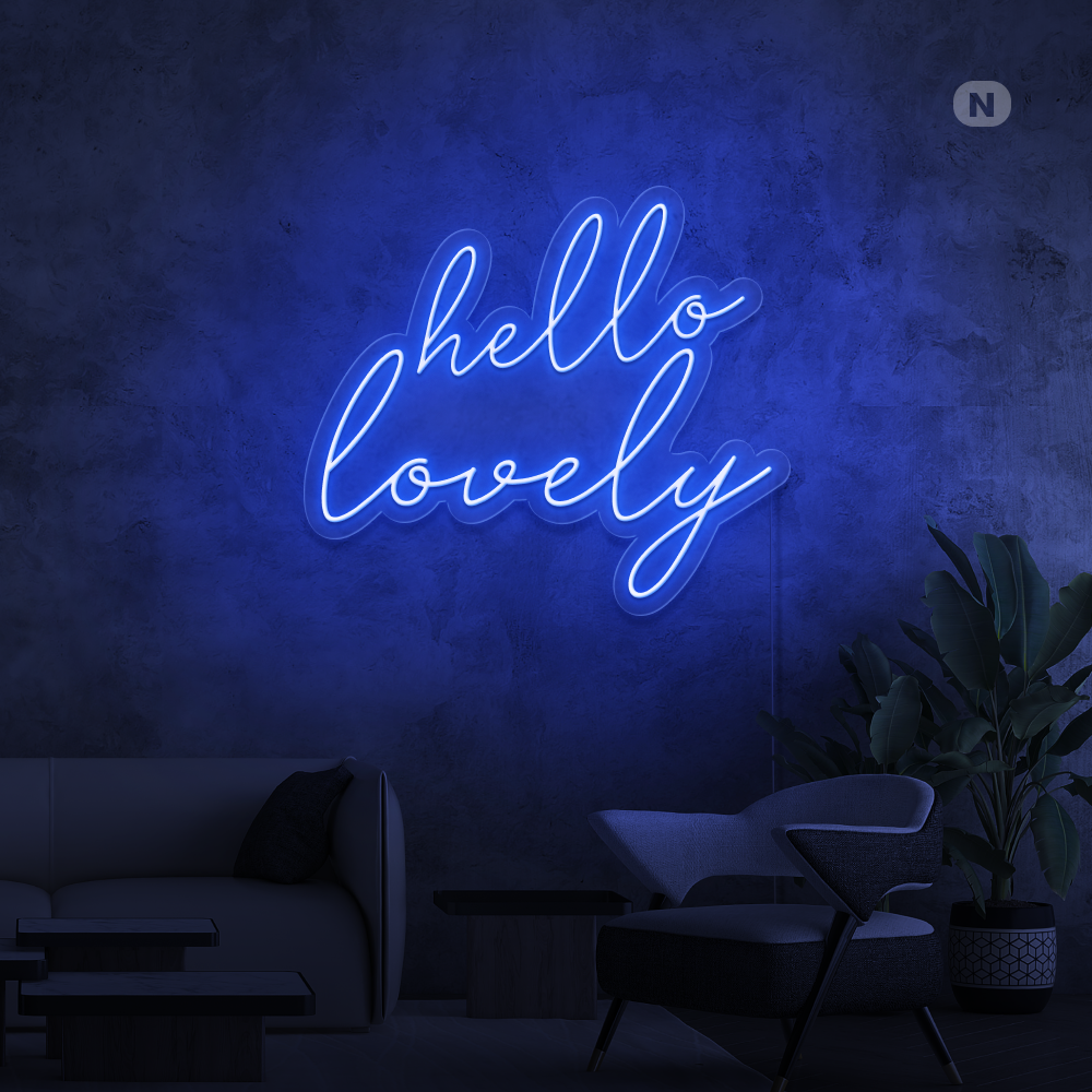 Neon Schild Hello Lovely