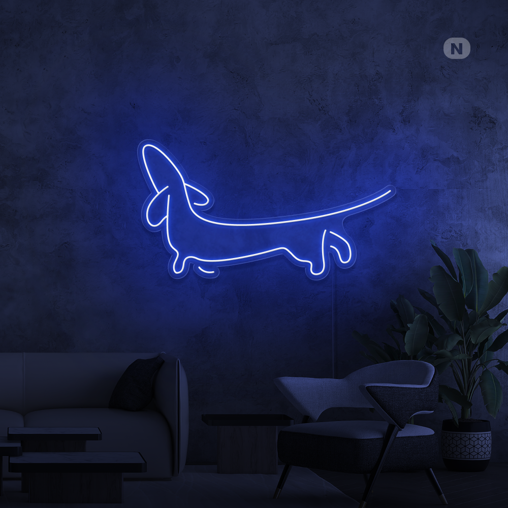 Neon Schild Dackel