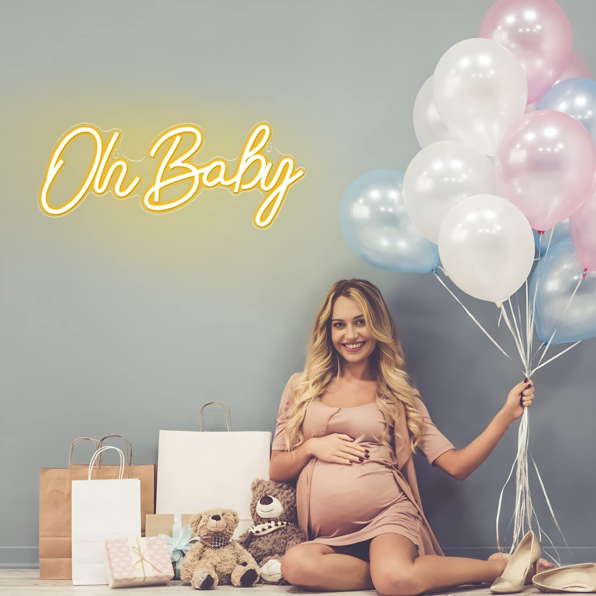 „Oh Baby“-Leuchtreklame