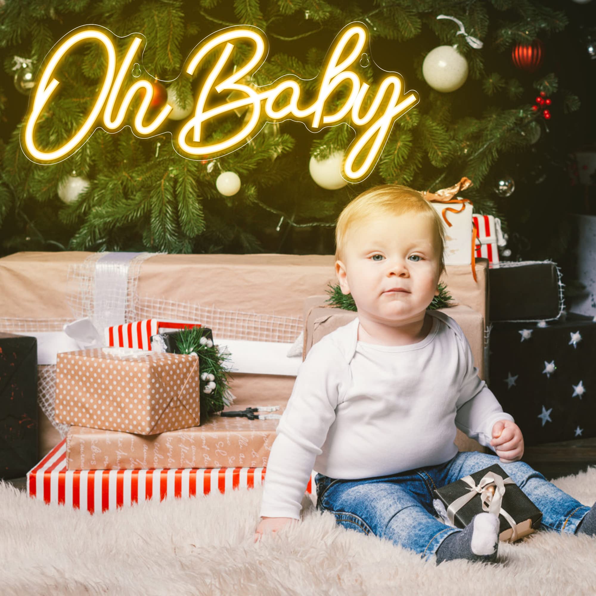 „Oh Baby“-Leuchtreklame