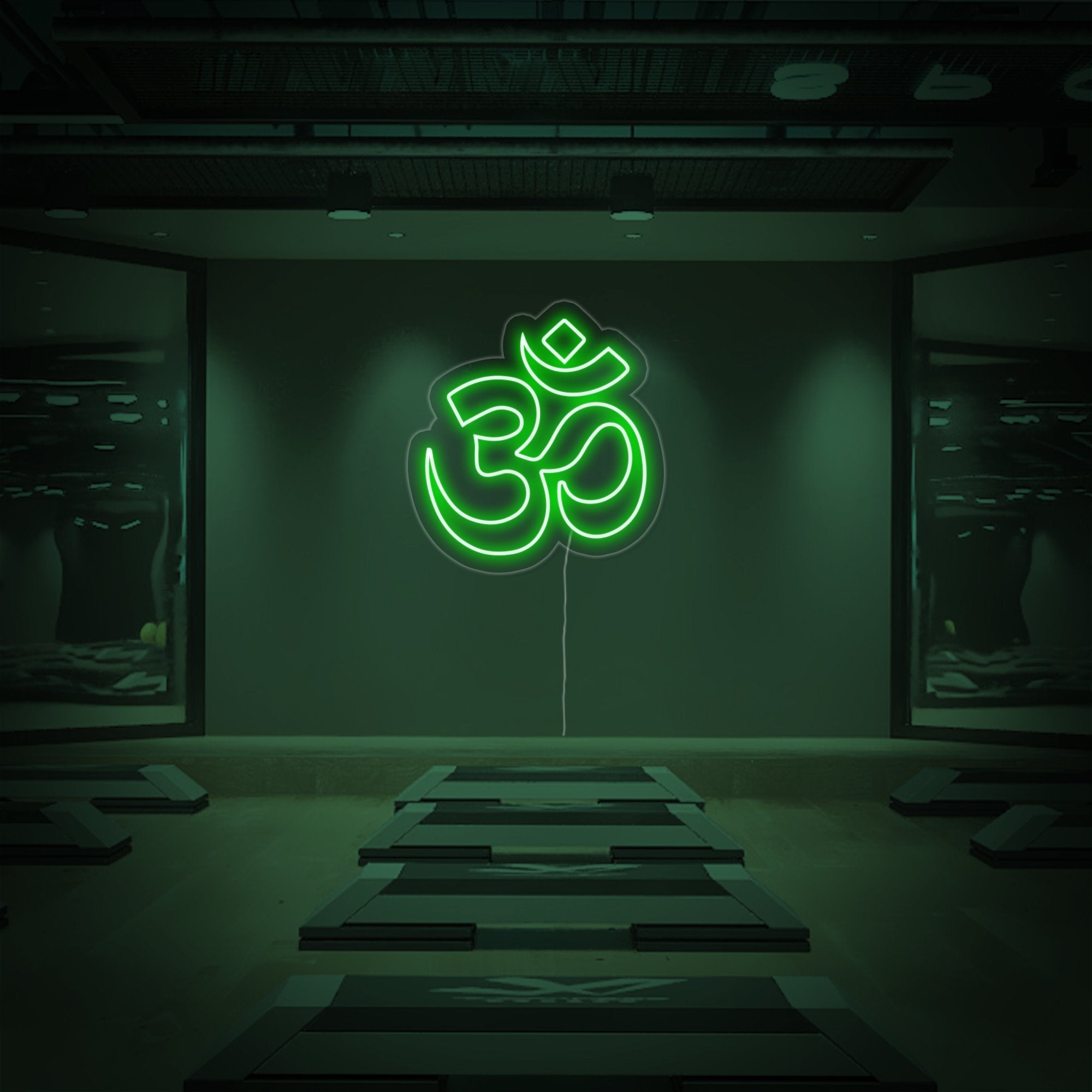 "Om Yoga, Yoga Dekoration, Yoga Wandkunst" Neonschrift