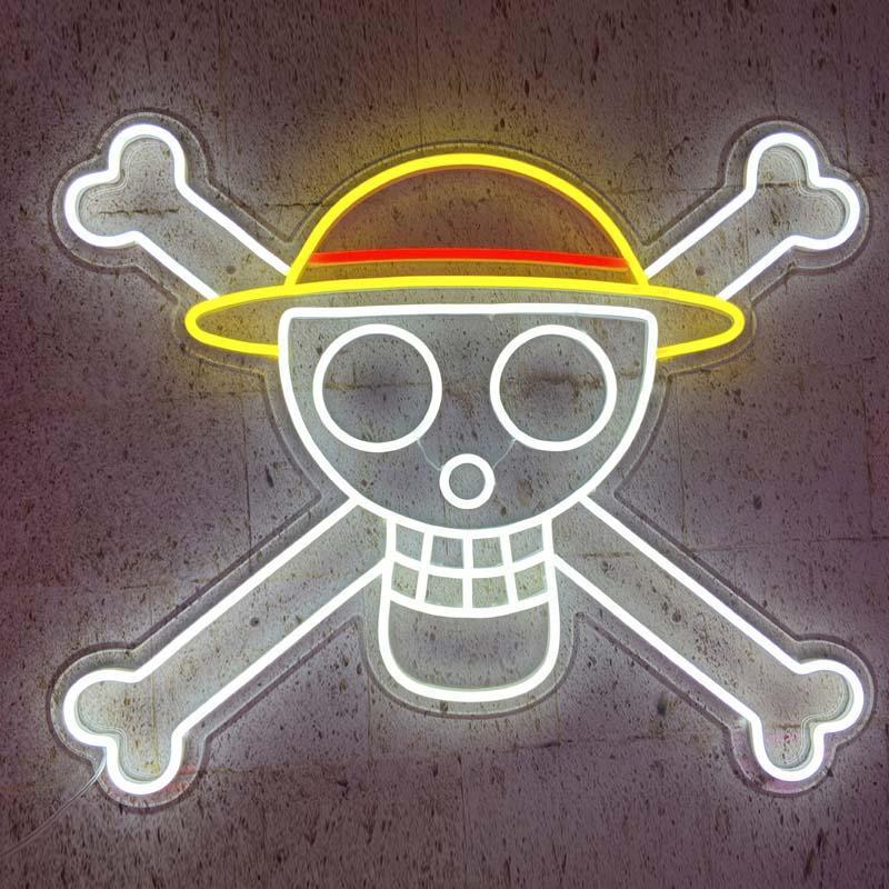 "One Piece Anime" Neonschrift