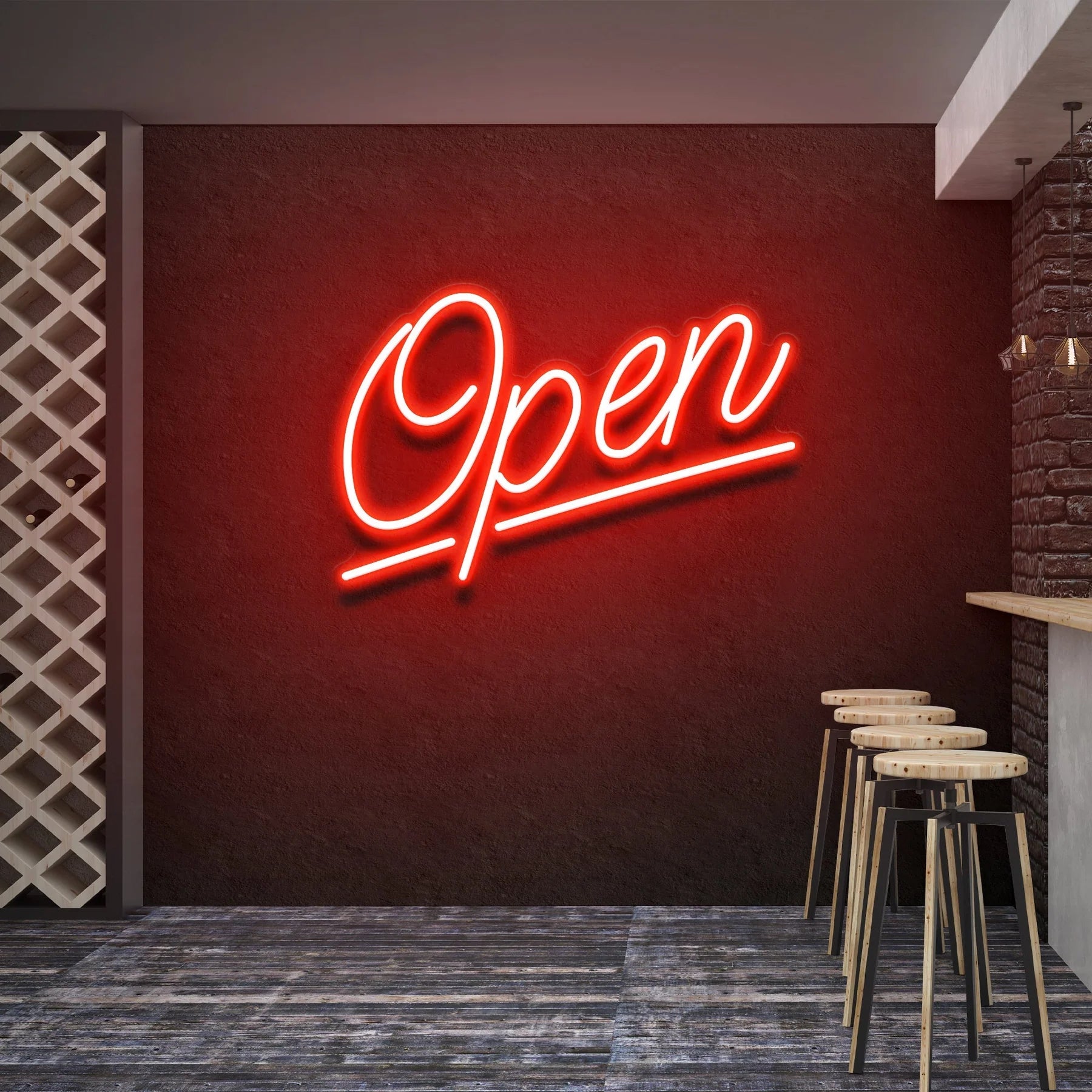„Open“ 2 LED Neonschildleuchte – Perfekte Beleuchtung für Ihr Geschäft