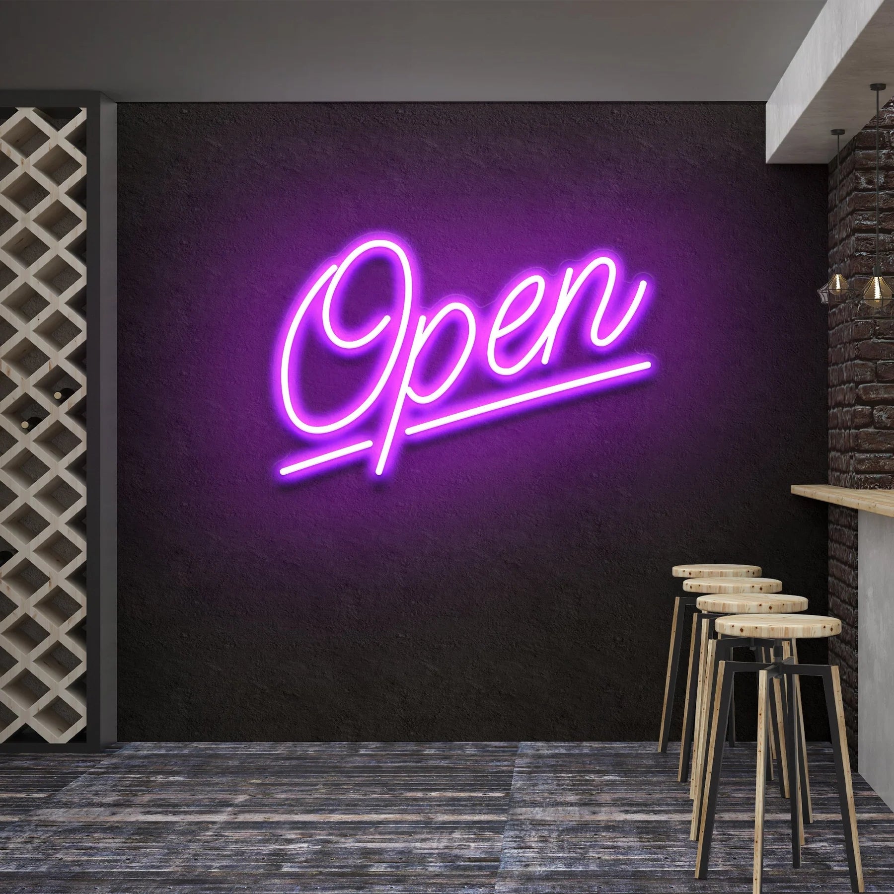 „Open“ 2 LED Neonschildleuchte – Perfekte Beleuchtung für Ihr Geschäft