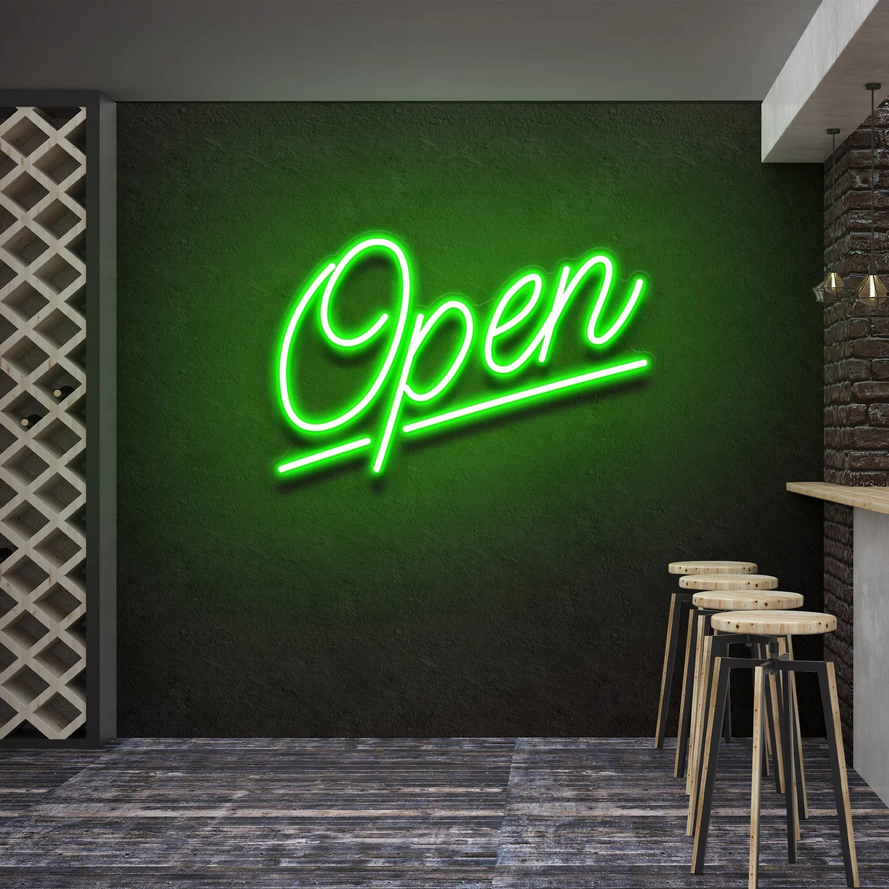 „Open“ 2 LED Neonschildleuchte – Perfekte Beleuchtung für Ihr Geschäft