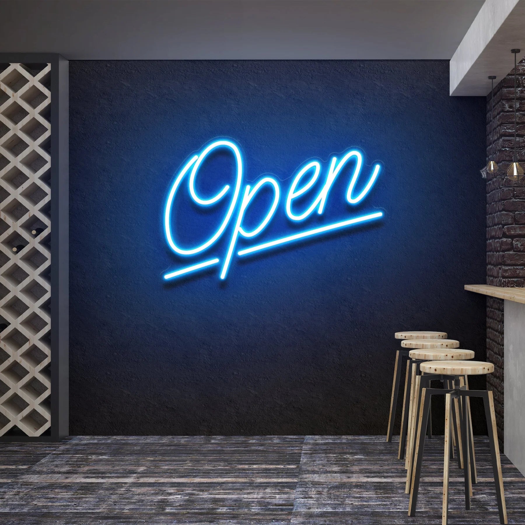 „Open“ 2 LED Neonschildleuchte – Perfekte Beleuchtung für Ihr Geschäft