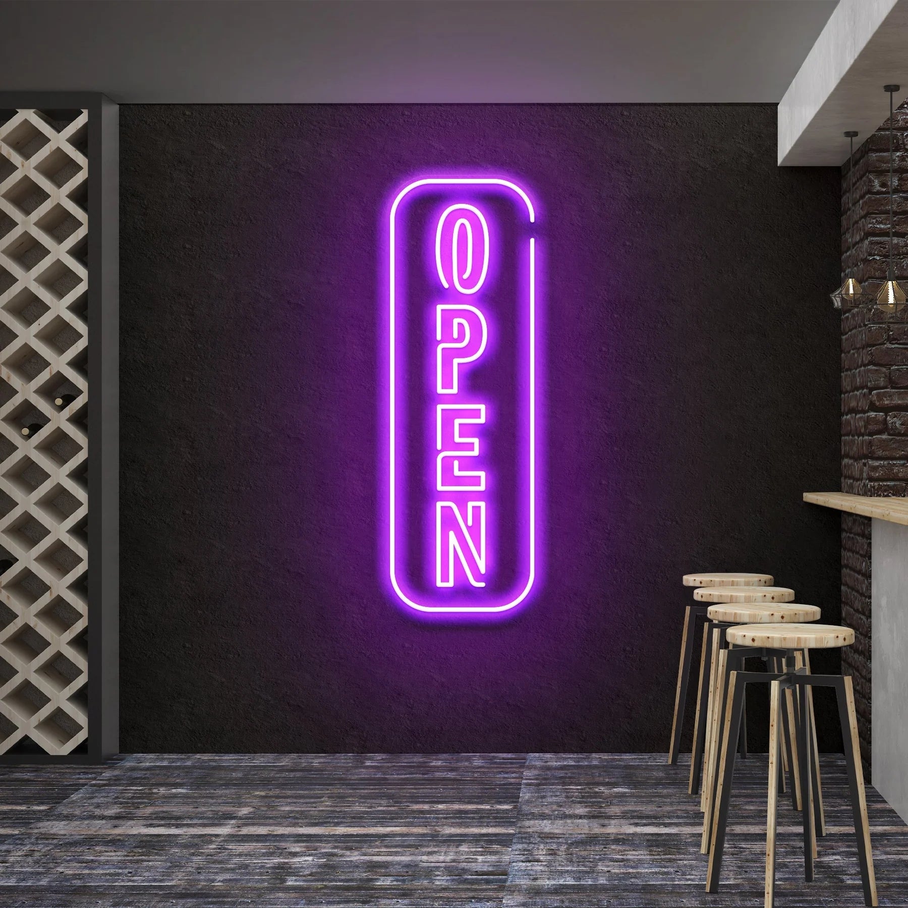 „Open“ 5-LED-Neonschildlicht – Ihre perfekte Einladung für Kunden