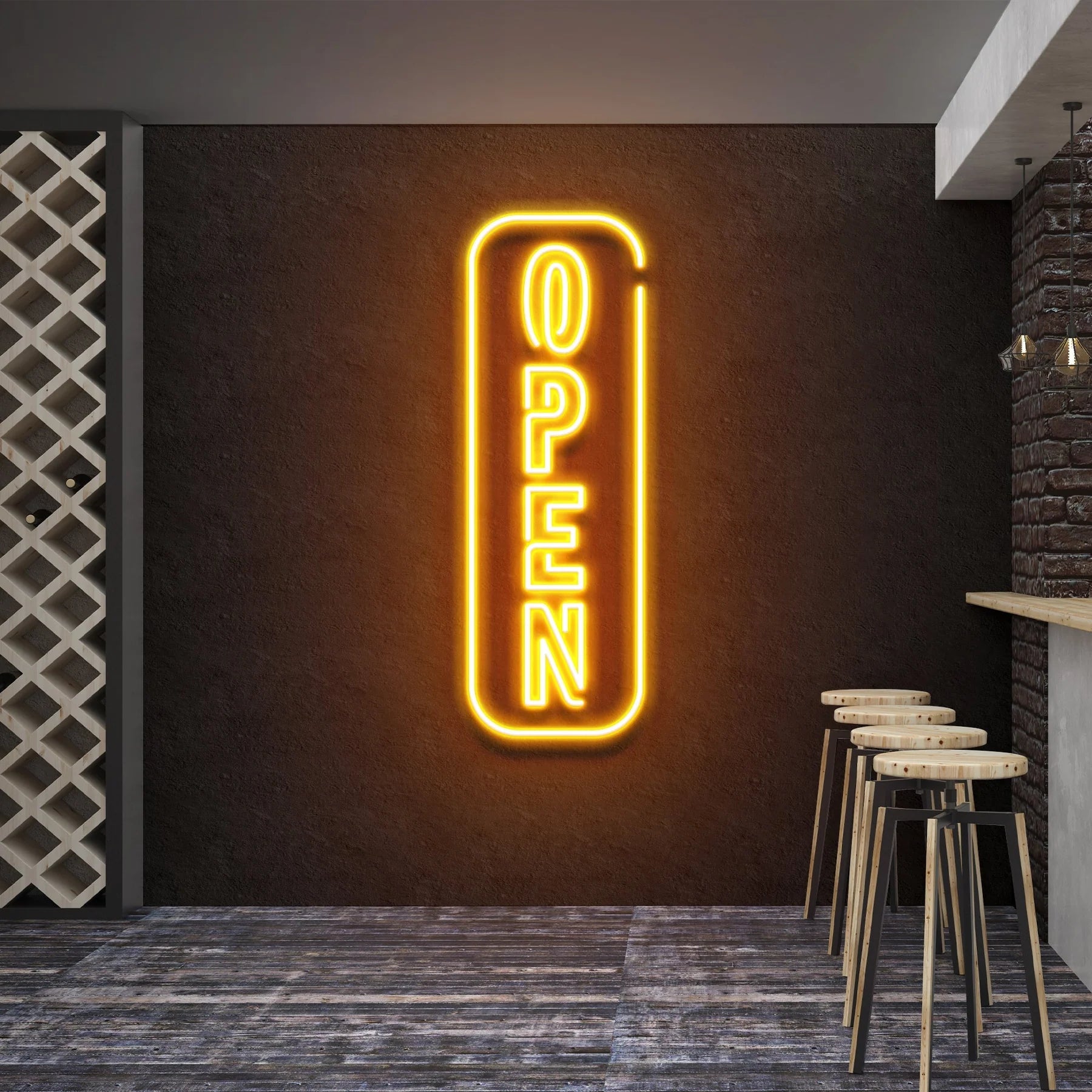 „Open“ 5-LED-Neonschildlicht – Ihre perfekte Einladung für Kunden
