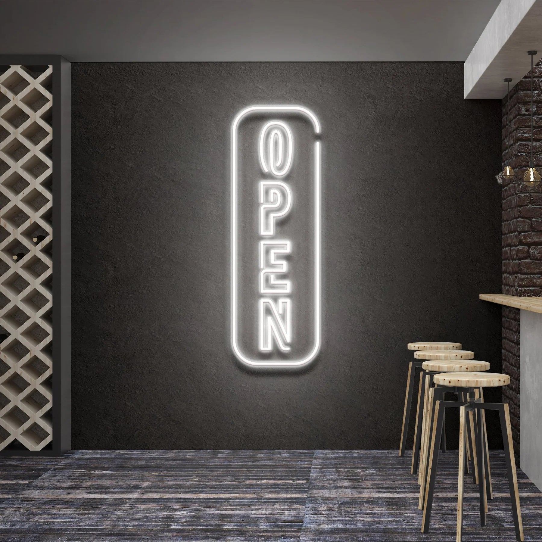 „Open“ 5-LED-Neonschildlicht – Ihre perfekte Einladung für Kunden