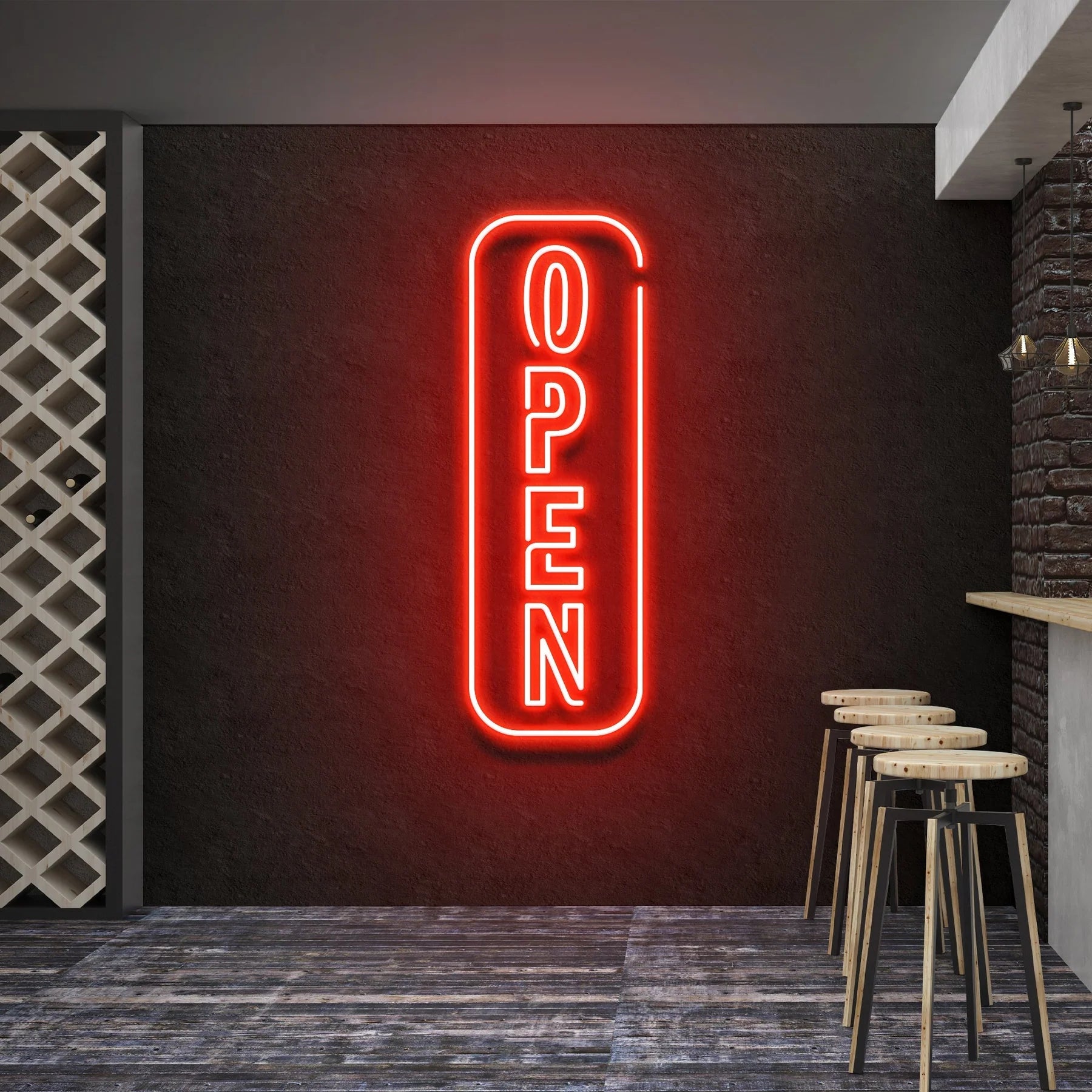 „Open“ 5-LED-Neonschildlicht – Ihre perfekte Einladung für Kunden